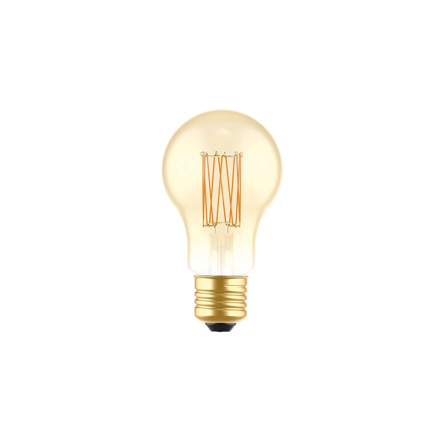 Golden LED Light bulb Carbon Line vertical filament Globe A60 7W 640Lm E27 2700K Dimmable - C53