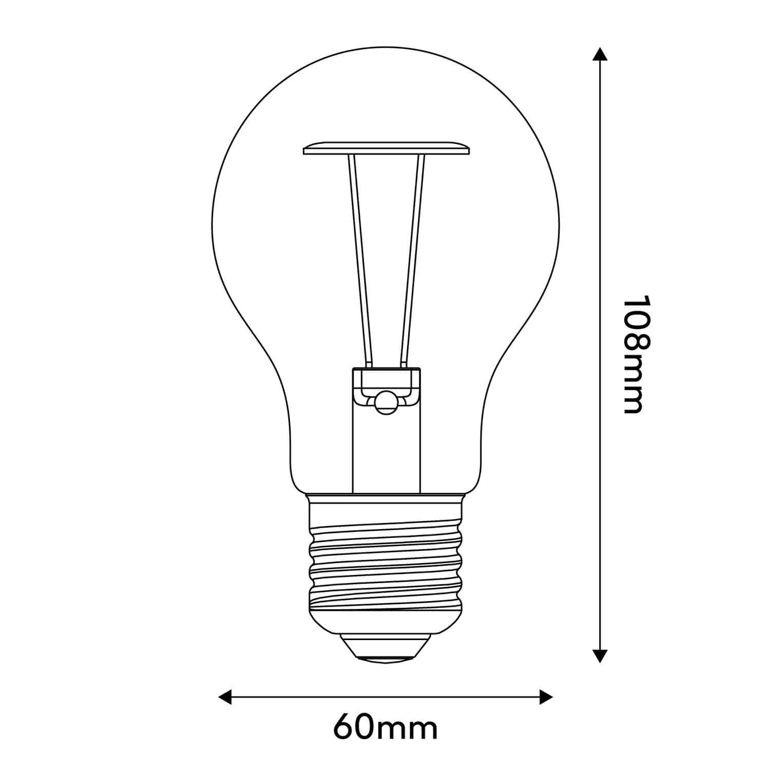 LED Light bulb Half Frosted Lens A60 7W 806Lm 2700K Dimmable - A08 - Image 8