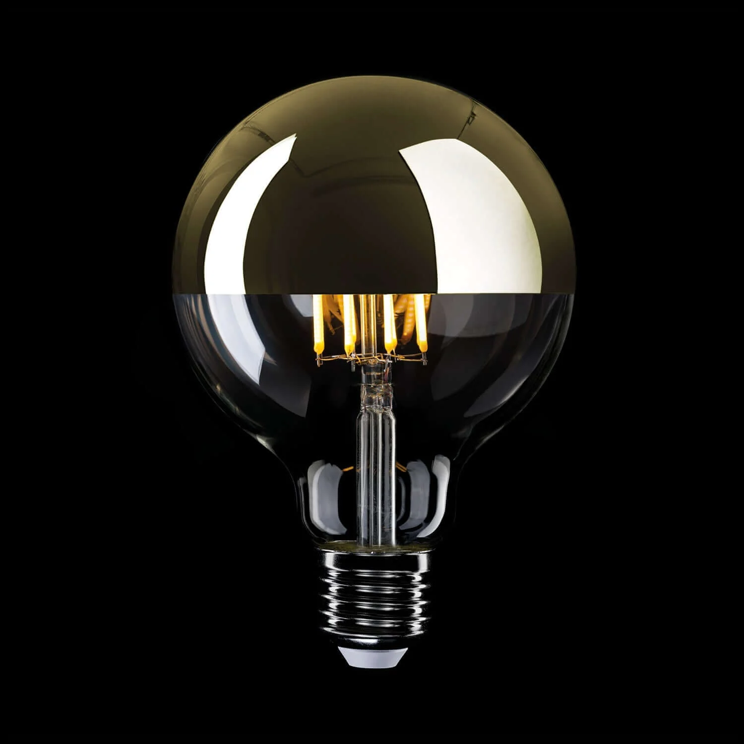 LED Half Sphere Gold Globe G125 7W 650Lm E27 2700K Dimmable Light bulb - A15 - Image 2
