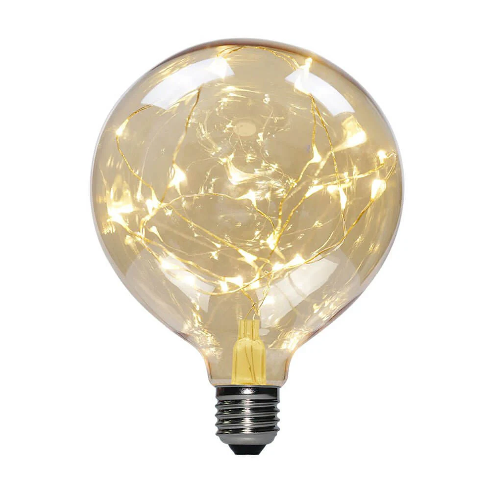 Milleluci Golden Globe G125 2W 40Lm E27 2000K LED Light bulb - Image 2