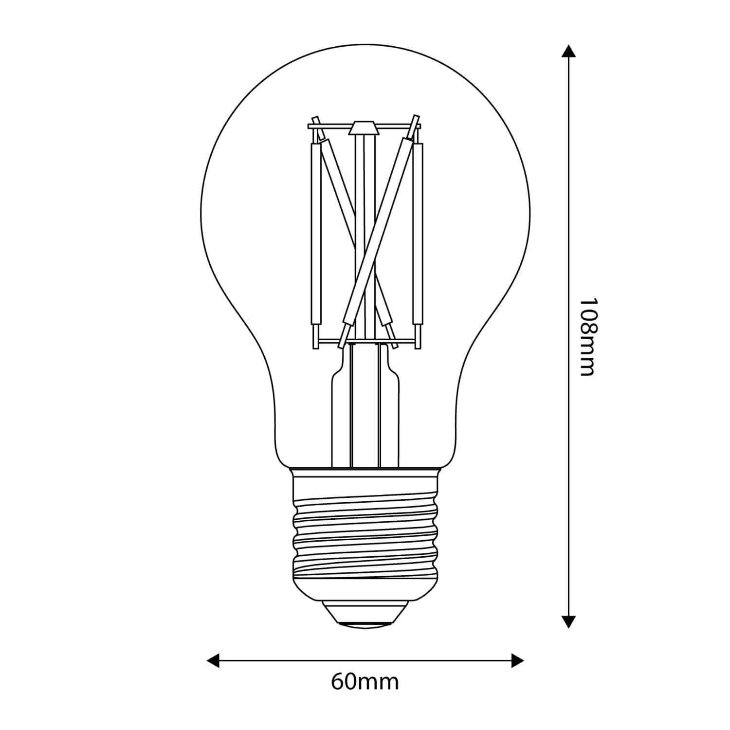 LED Light bulb Porcelain Effect CRI 95 A60 11W 1055Lm E27 2700K Dimmable - P07 - Image 3