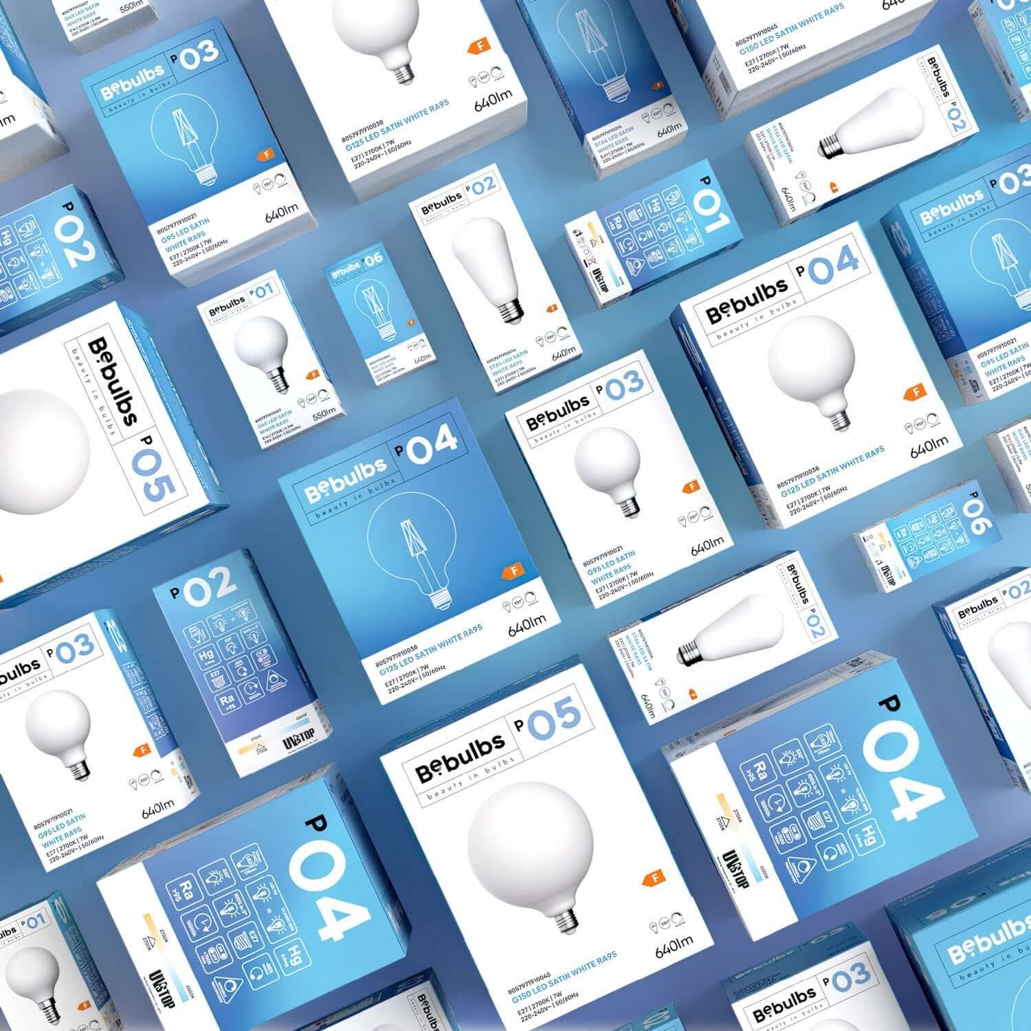 LED Light Bulb Porcelain Effect CRI 95 ST64 7W 640Lm E27 2700K Dimmable - P02 - Image 6