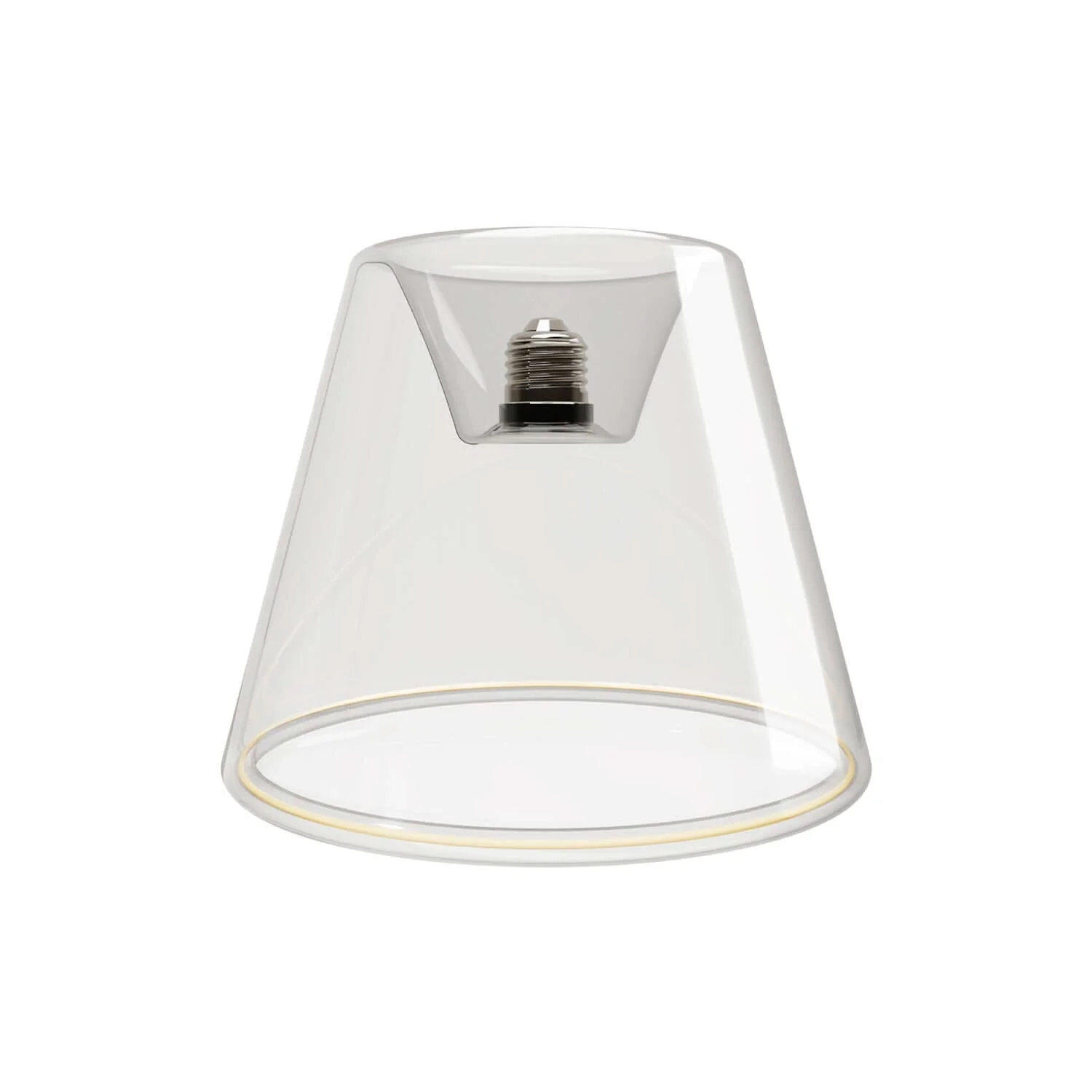 Transparent LED light bulb Ghost Line Recessed Cone 6W 500Lm E27 2200K Dimmable – G01