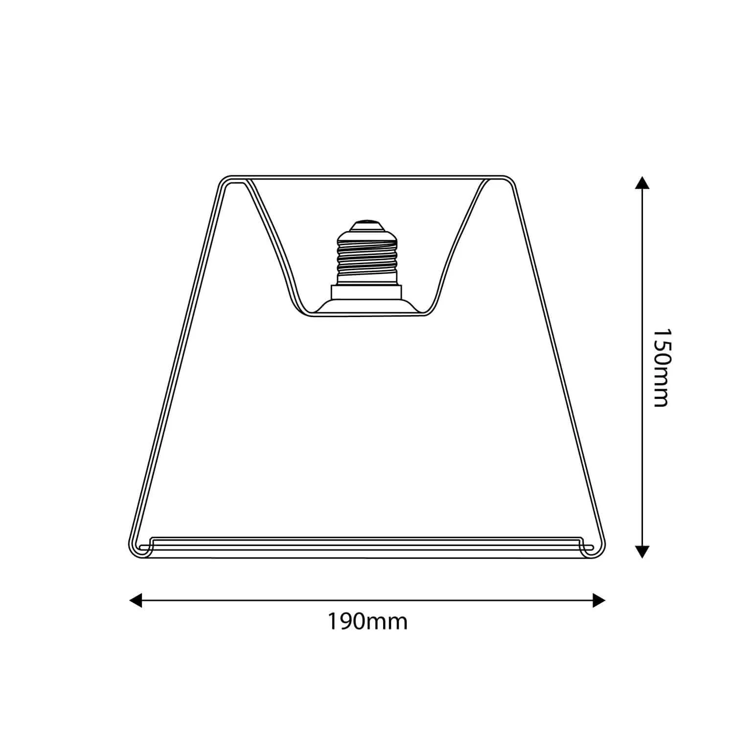 Transparent LED light bulb Ghost Line Recessed Cone 6W 500Lm E27 2200K Dimmable – G01 - Image 3
