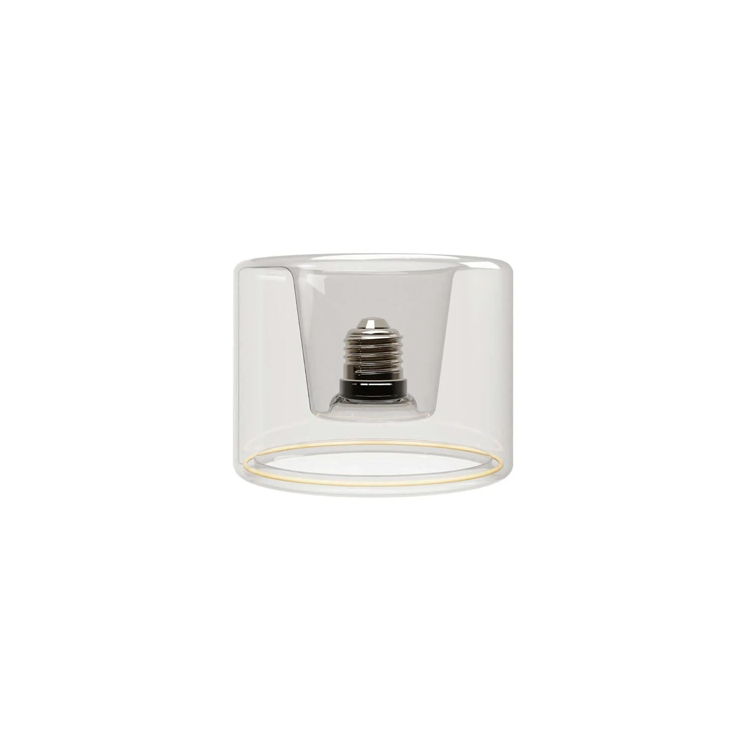 Ghost Line Recessed Donut Transparent LED Light bulb 120x90 6W 500Lm E27 2200K Dimmable - G03