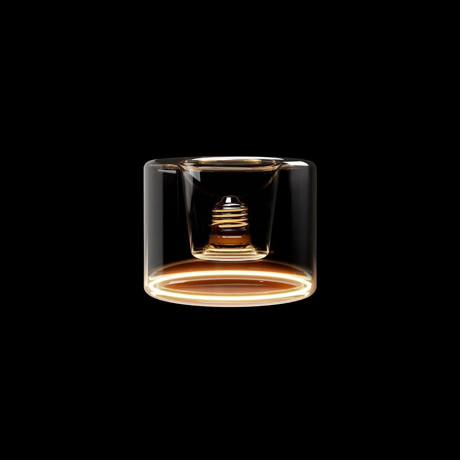 Ghost Line Recessed Donut Transparent LED Light bulb 120x90 6W 500Lm E27 2200K Dimmable - G03 - Image 2