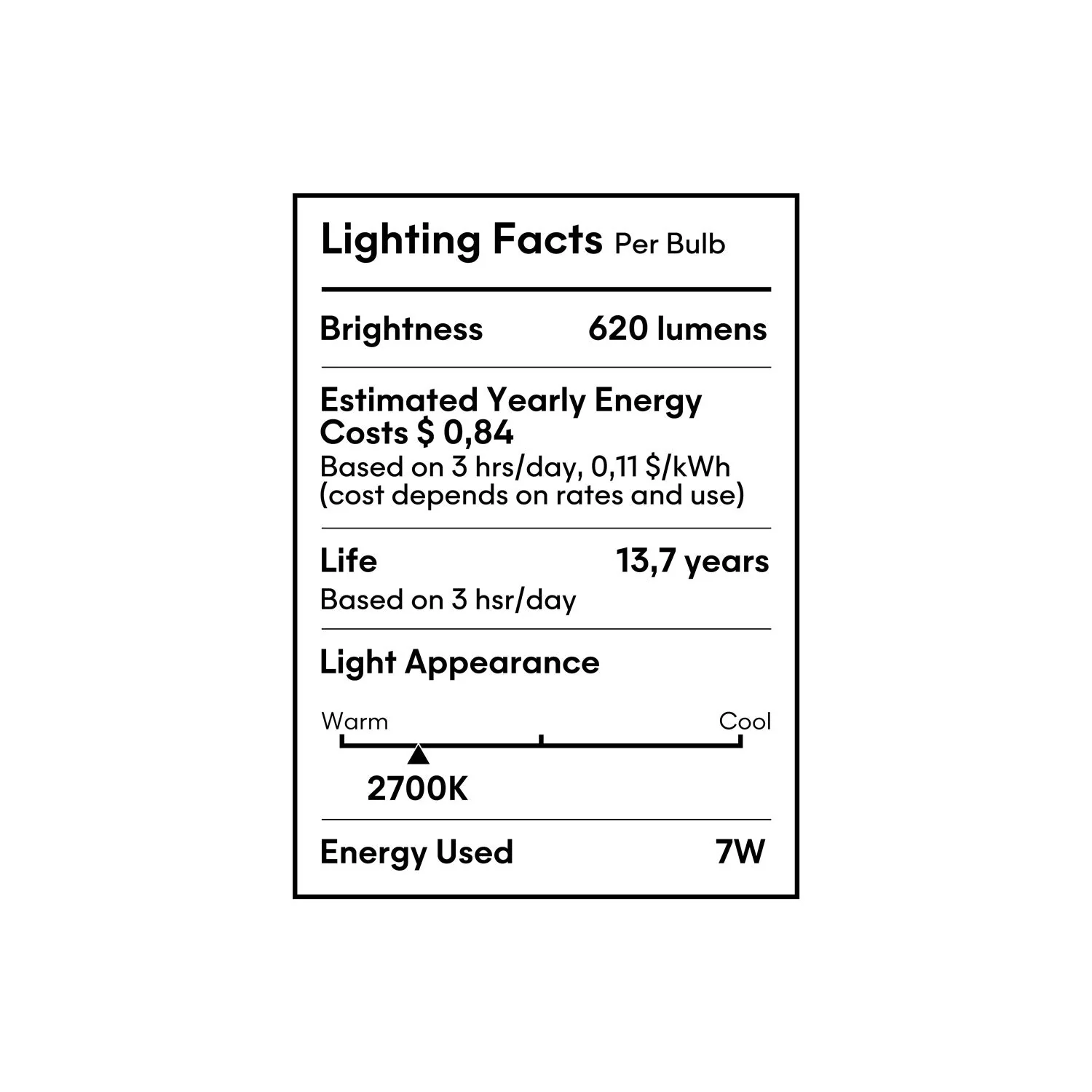 LED Linear Clear S14d 120V Light Bulb CRI 90 - length 500 mm 7W 620Lm 2700K 120V Dimmable - S02 - Image 11