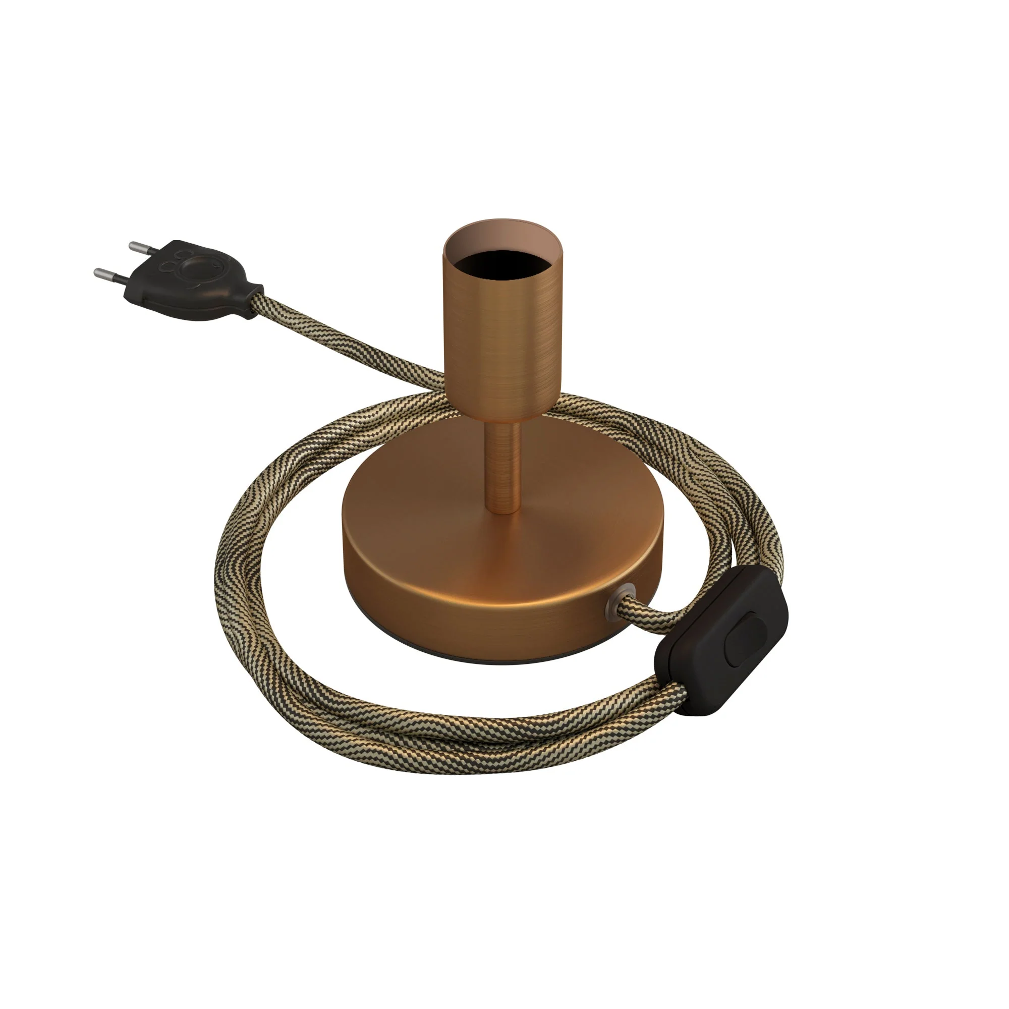 Alzaluce - Metal table lamp - Satin bronze