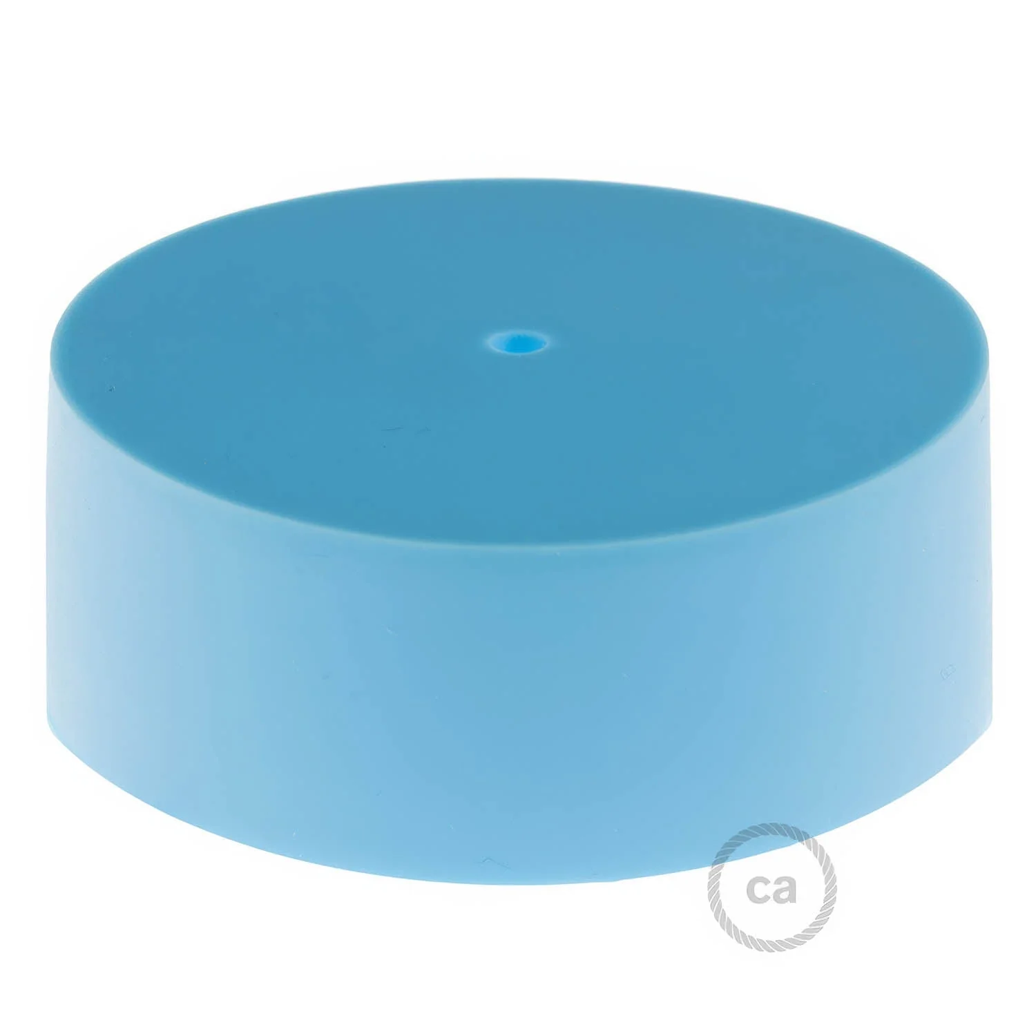 Cylindrical ceiling rose kit in silicone - Light Blue - Image 2