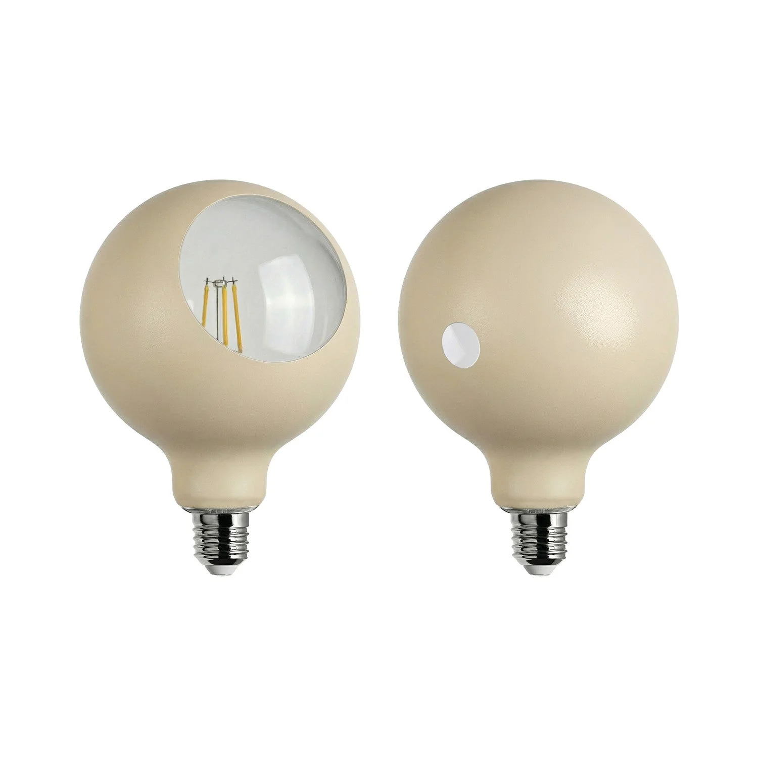 Camo LED Light bulb G125 4.8W 806Lm E27 2700K Dimmable - Cream - Image 2