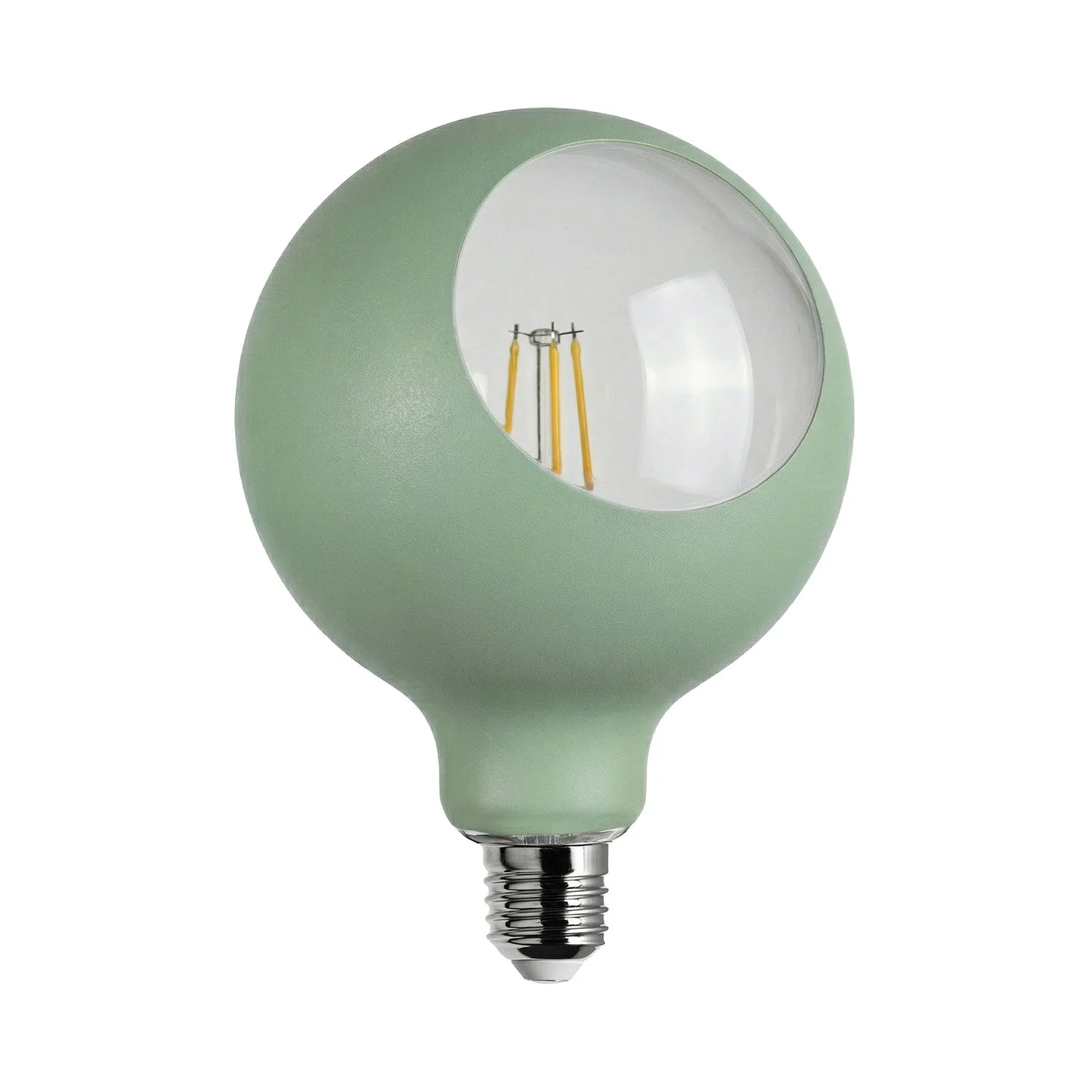 Camo LED G125 Light bulb 4.8W 806Lm E27 2700K Dimmable - Green