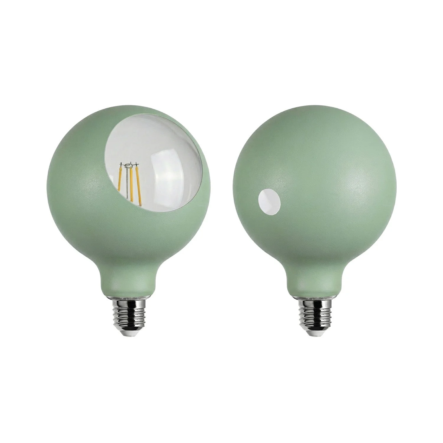 Camo LED G125 Light bulb 4.8W 806Lm E27 2700K Dimmable - Green - Image 2