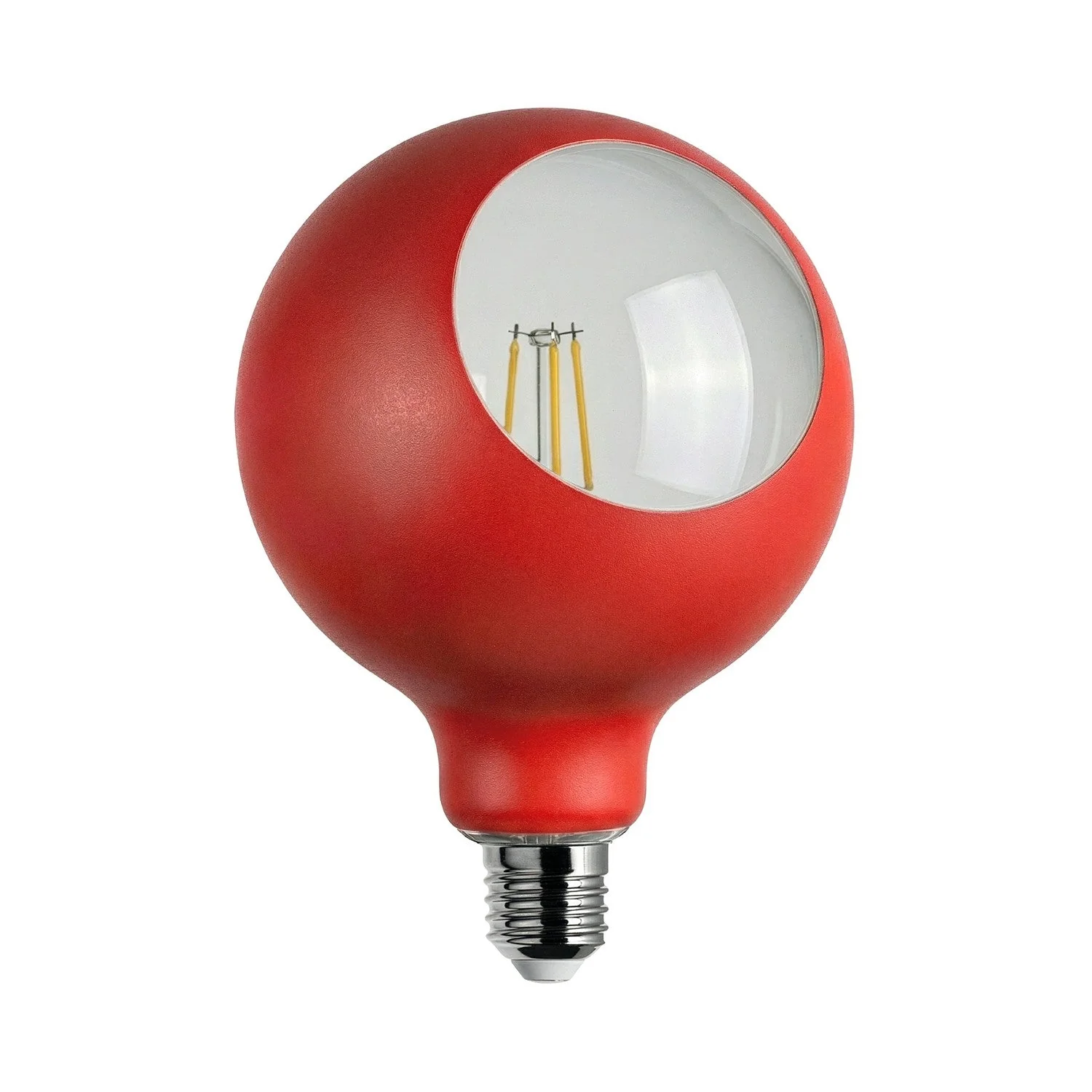 Camo LED light bulb G125 4.8W 806Lm E27 2700K Dimmable - Red