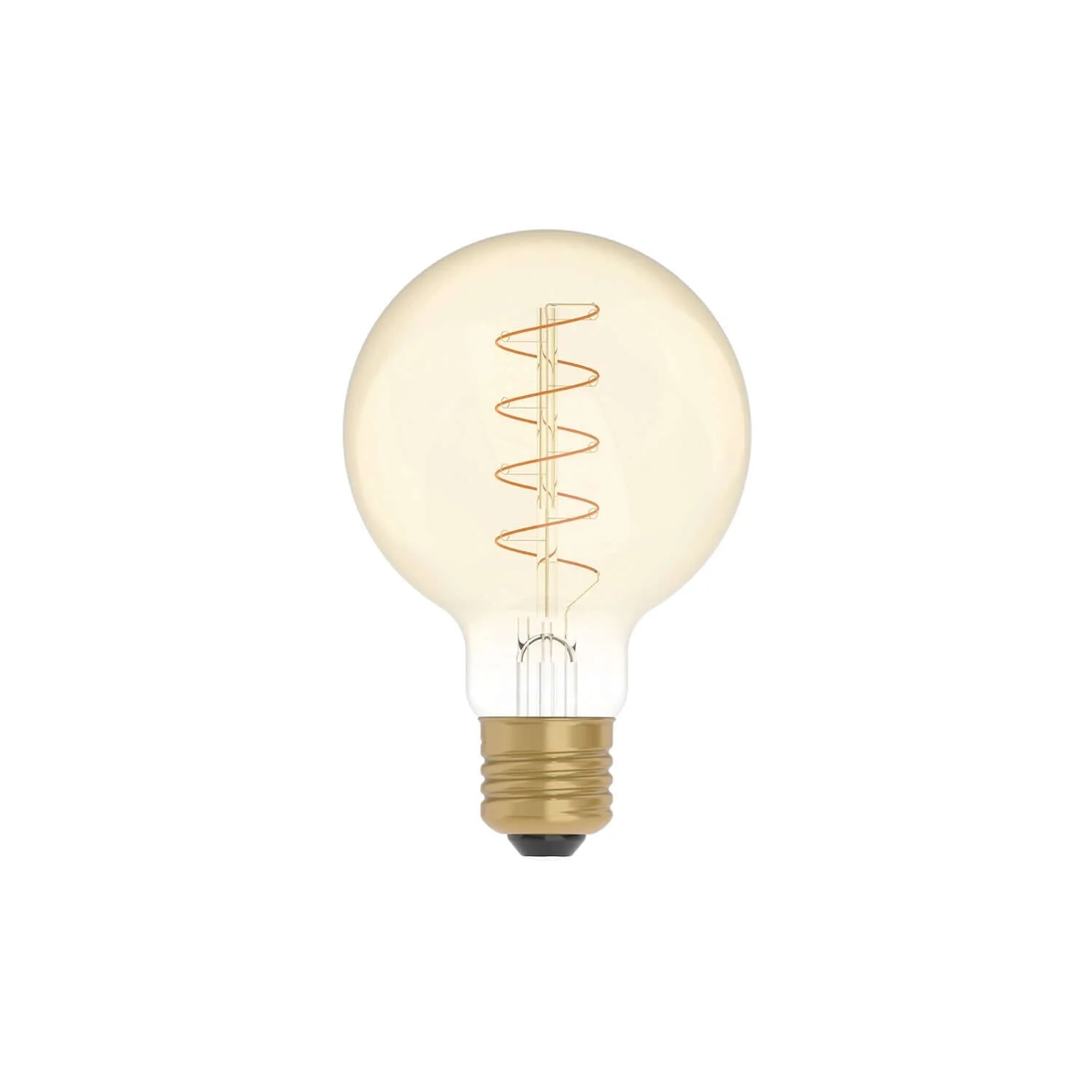Gold LED Light bulb Carbon Line spiral filament Globe G80 4W 250Lm E27 1800K Dimmable - C05