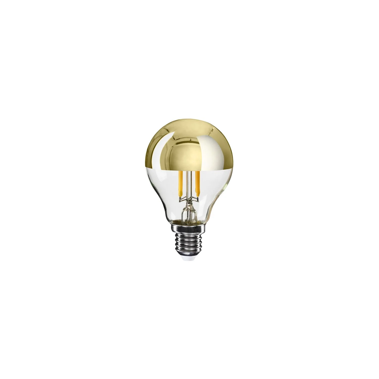 LED Light bulb Half Gold Sphere Mini Globe G45 4.8W 380Lm E14 2700K Dimmable - A11