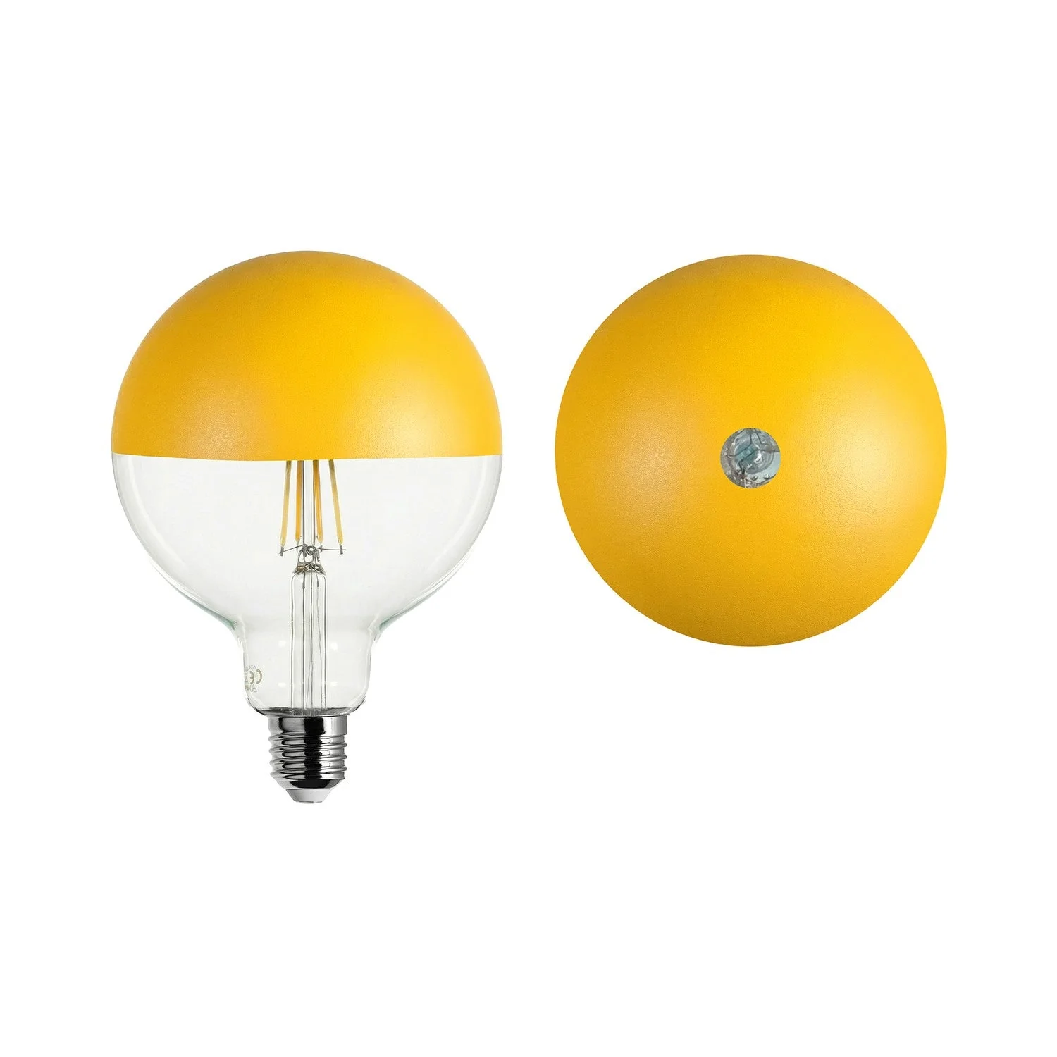 Maria LED light bulb G125 4.8W 806Lm E27 2700K Dimmable - Yellow - Image 2