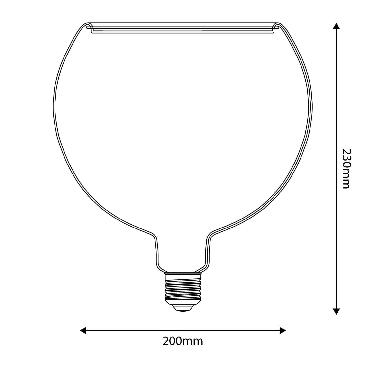 LED Light bulb Smoky Ghost Line CRI 90 G200 6W 300Lm E27 1900K Dimmable - G16 - Image 4