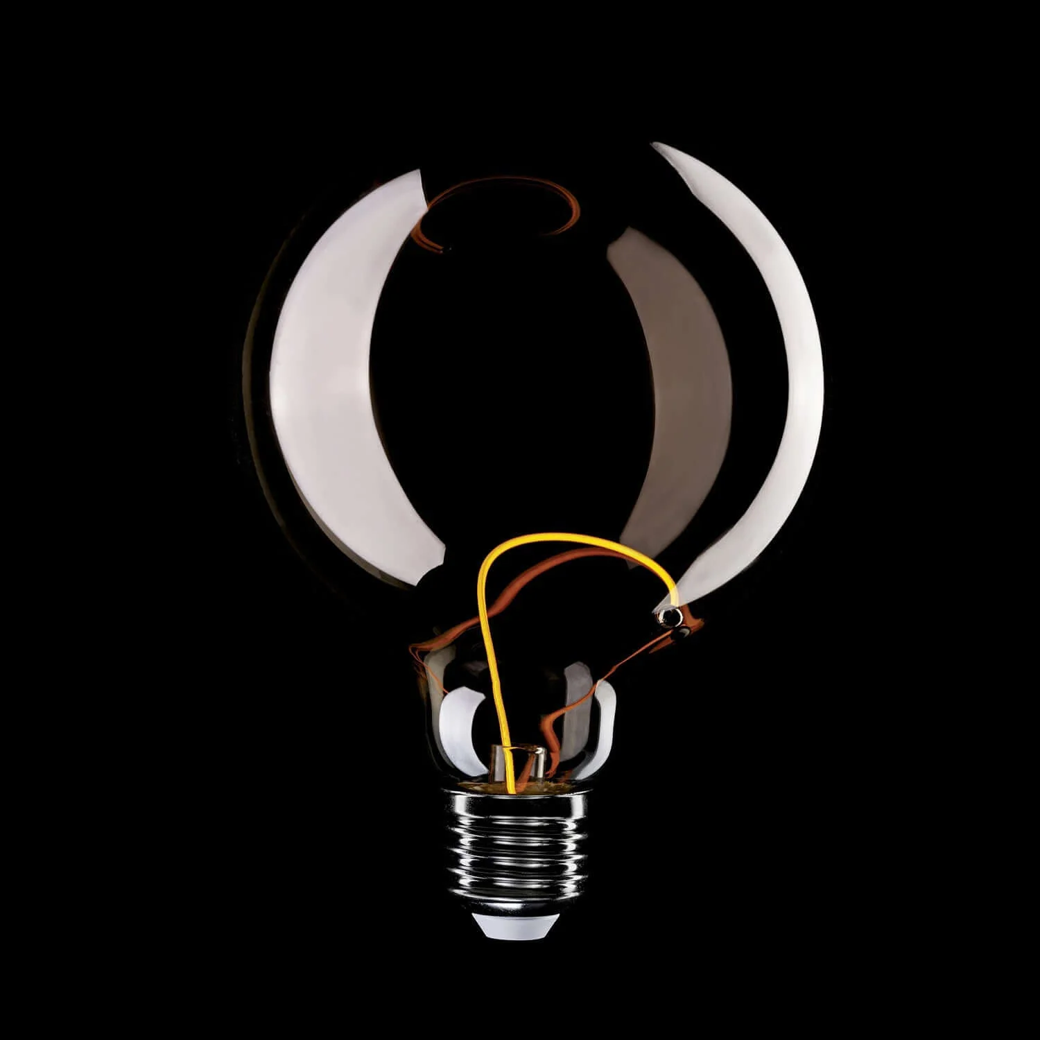 Smoky Magnetic Deco Line G125 LED light bulb 2.8W 90Lm E27 1800K - F05 - Image 3
