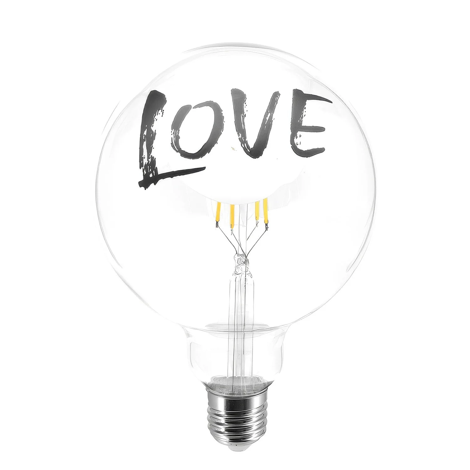 Tattoo "Love" LED Light bulb G125 4.5W 470Lm E27 2700K Dimmable