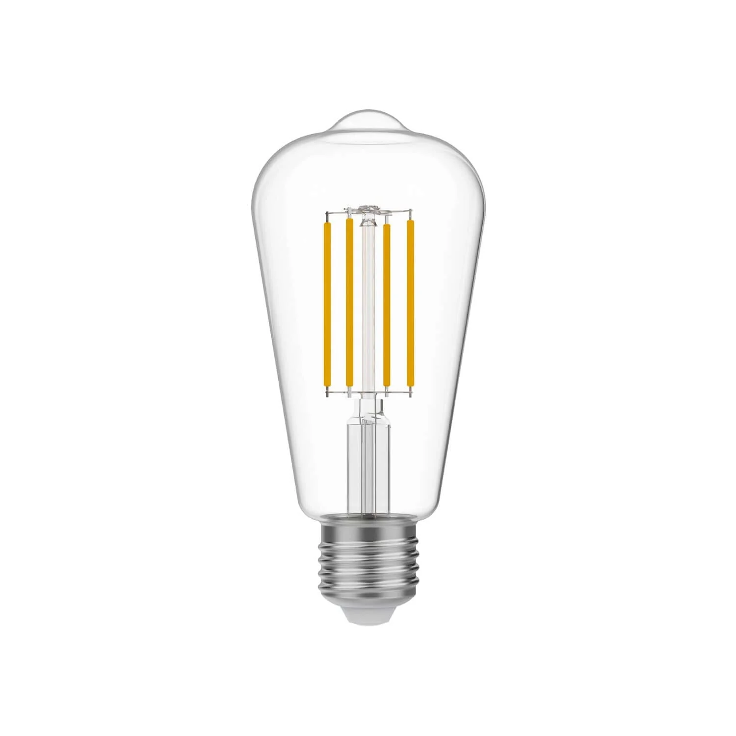 Edison ST64 7W 806Lm E27 2700K Dimmable Transparent LED Light Bulb - T02