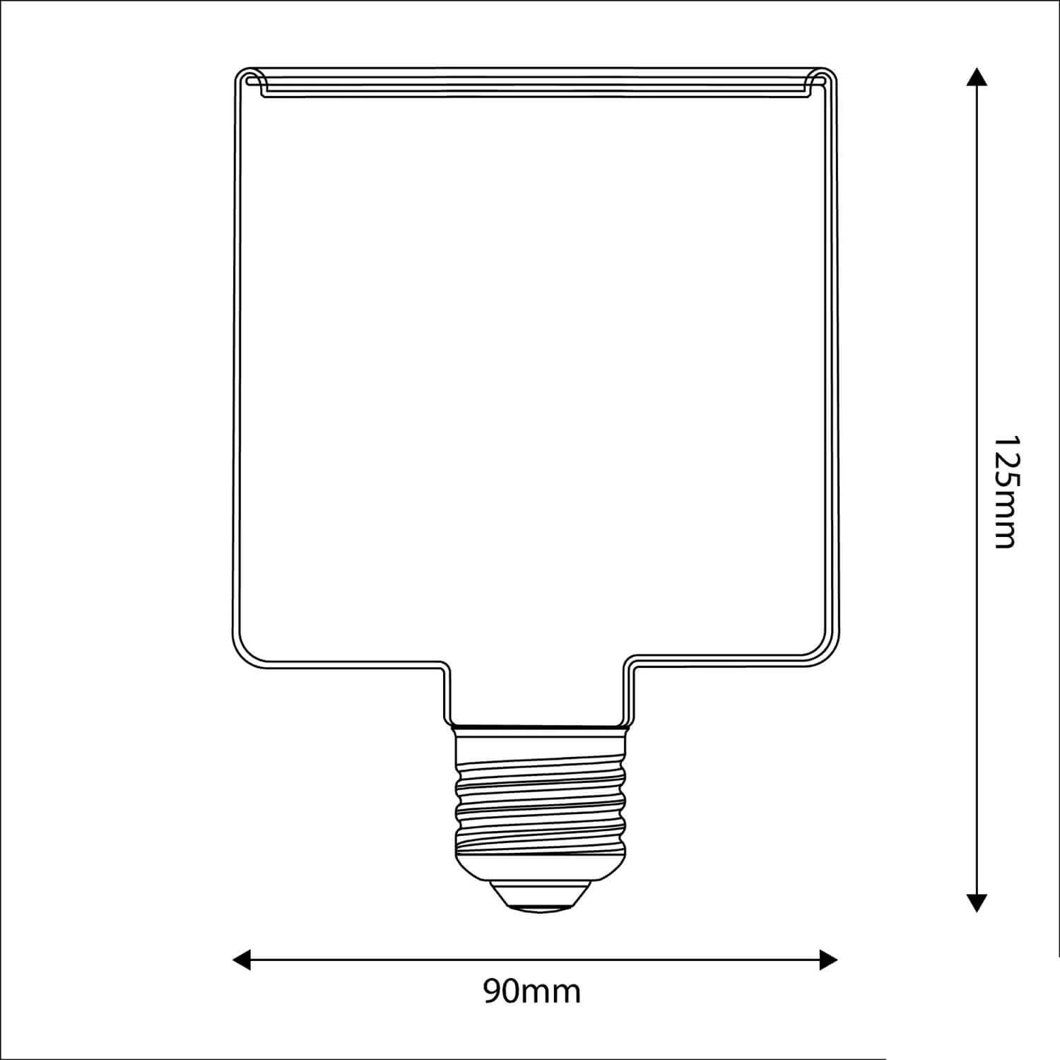 LED Light bulb Transparent Ghost Line CRI 90 Cubetto 4.5W 300Lm E27 2200K Dimmable - G04 - Image 4