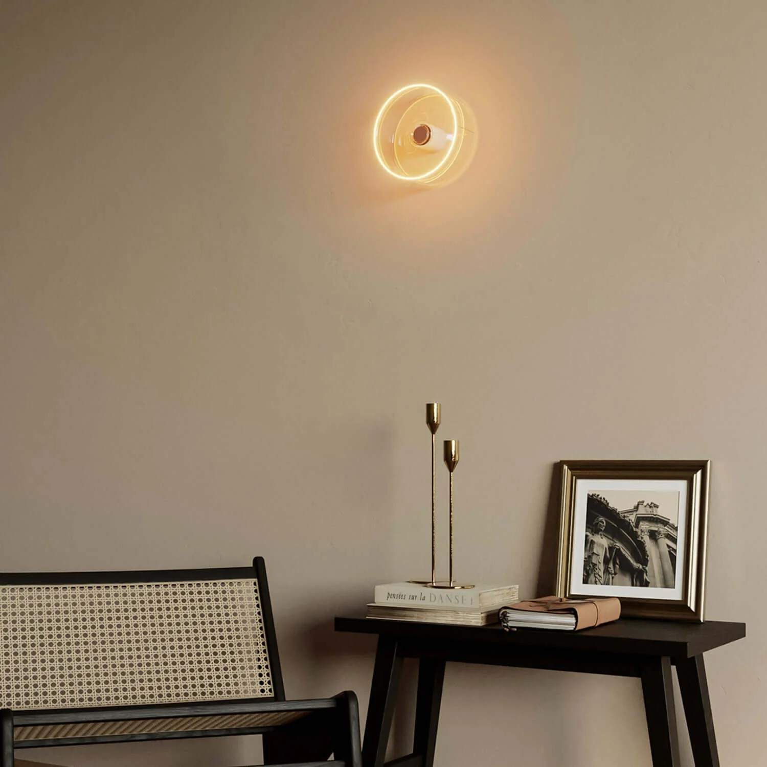 Ghost Line Recessed Donut Transparent LED Light bulb 195x83 6W 500Lm E27 2200K Dimmable - G02 - Image 3