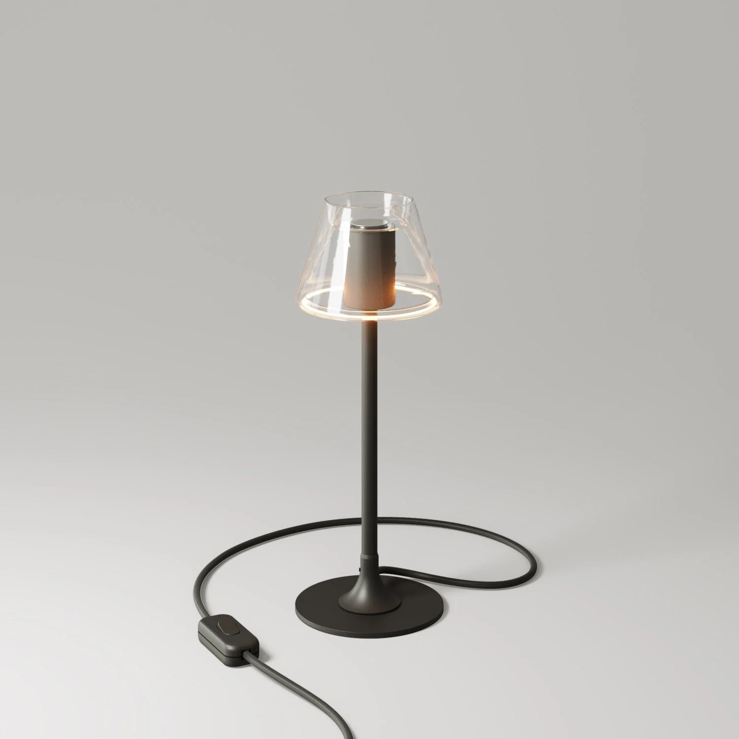 MAG-Y G07 table lamp with round metal base - Black