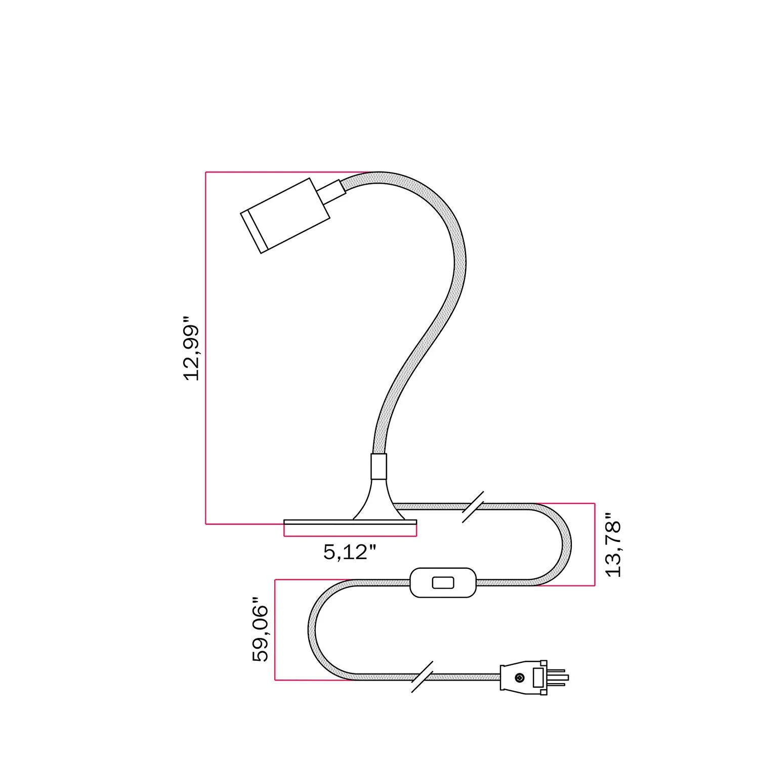 MAG-Y spotlight with adjustable extension - Black - Image 7