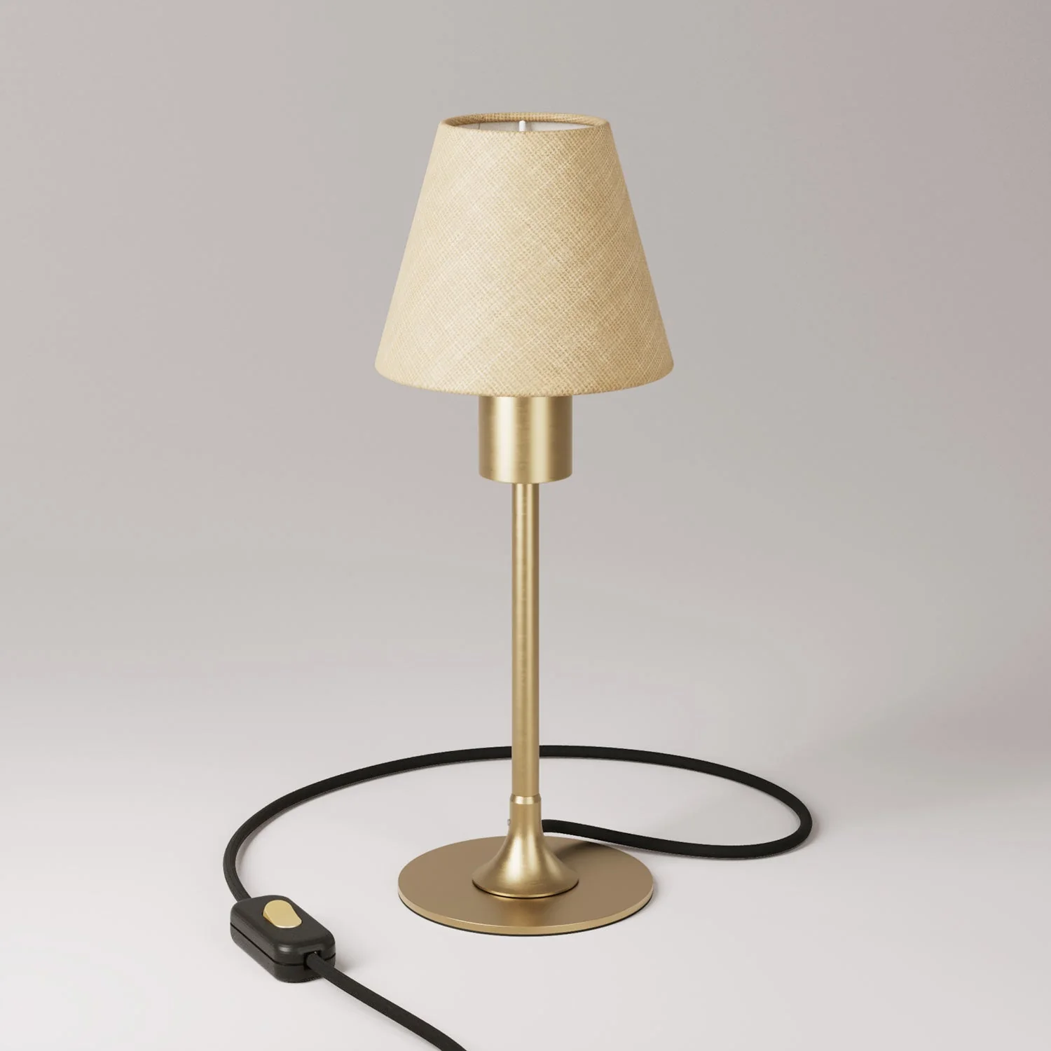 MAG-Y table lamp with canvas shade - Brushed bronze - Image 3