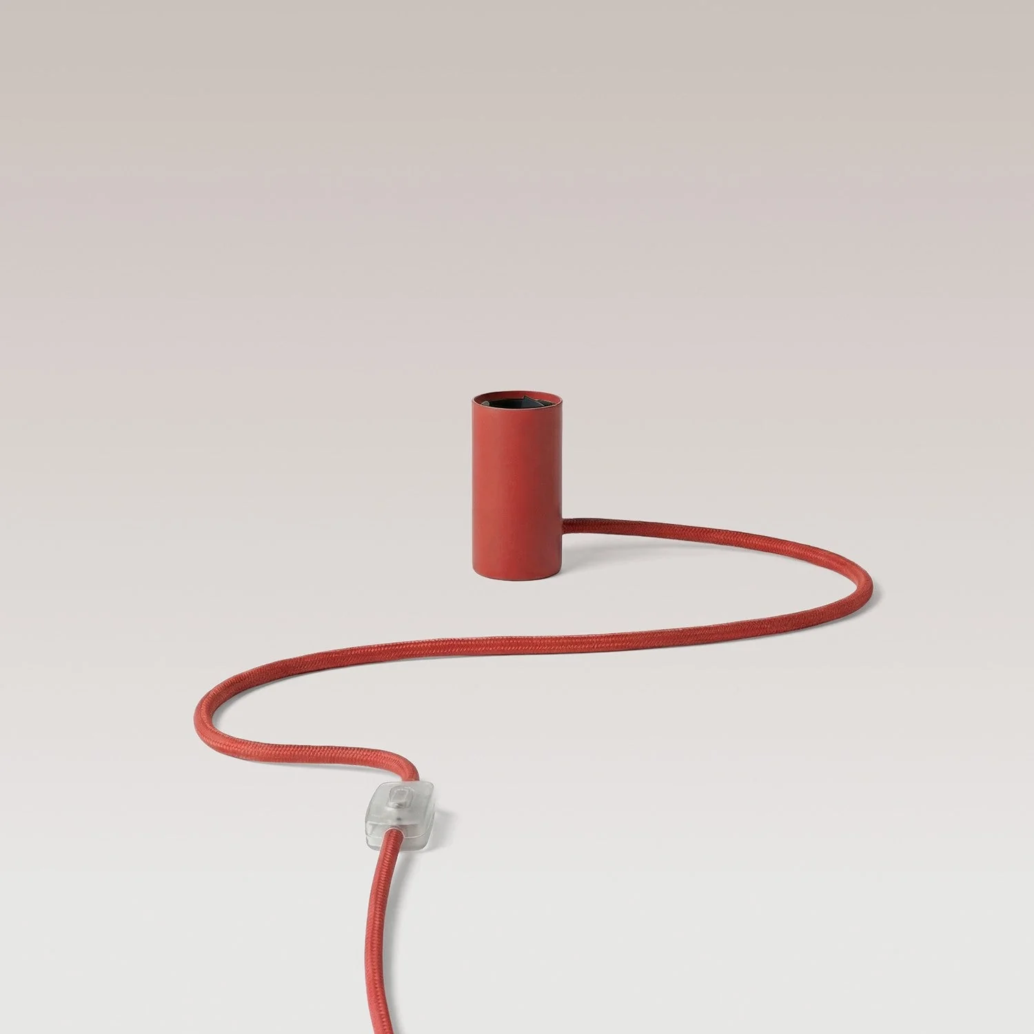 Magnetic plug-in lamp with E27 fitting and UK Plug - Red