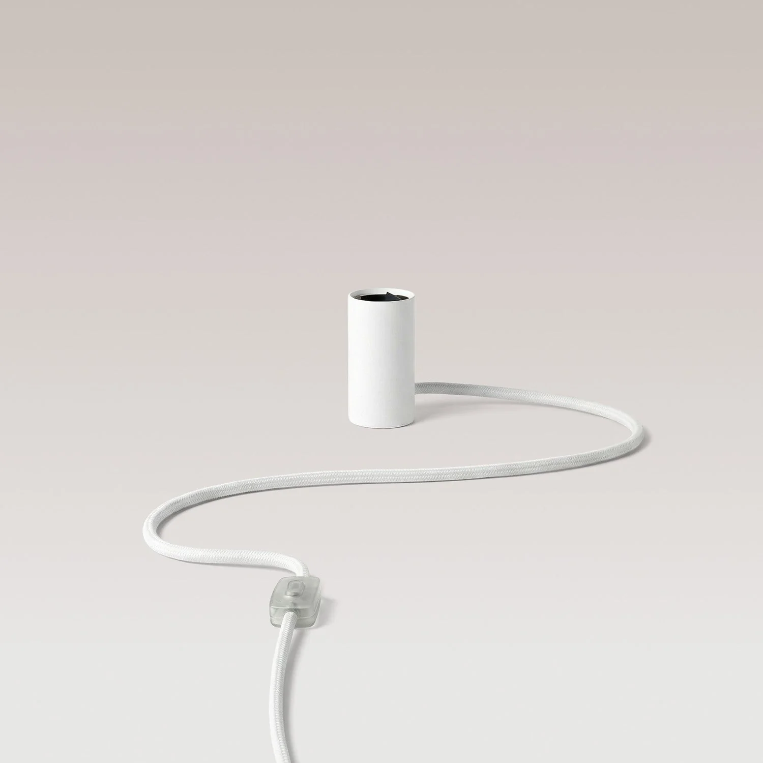 Magnetic plug-in lamp with E27 fitting - White