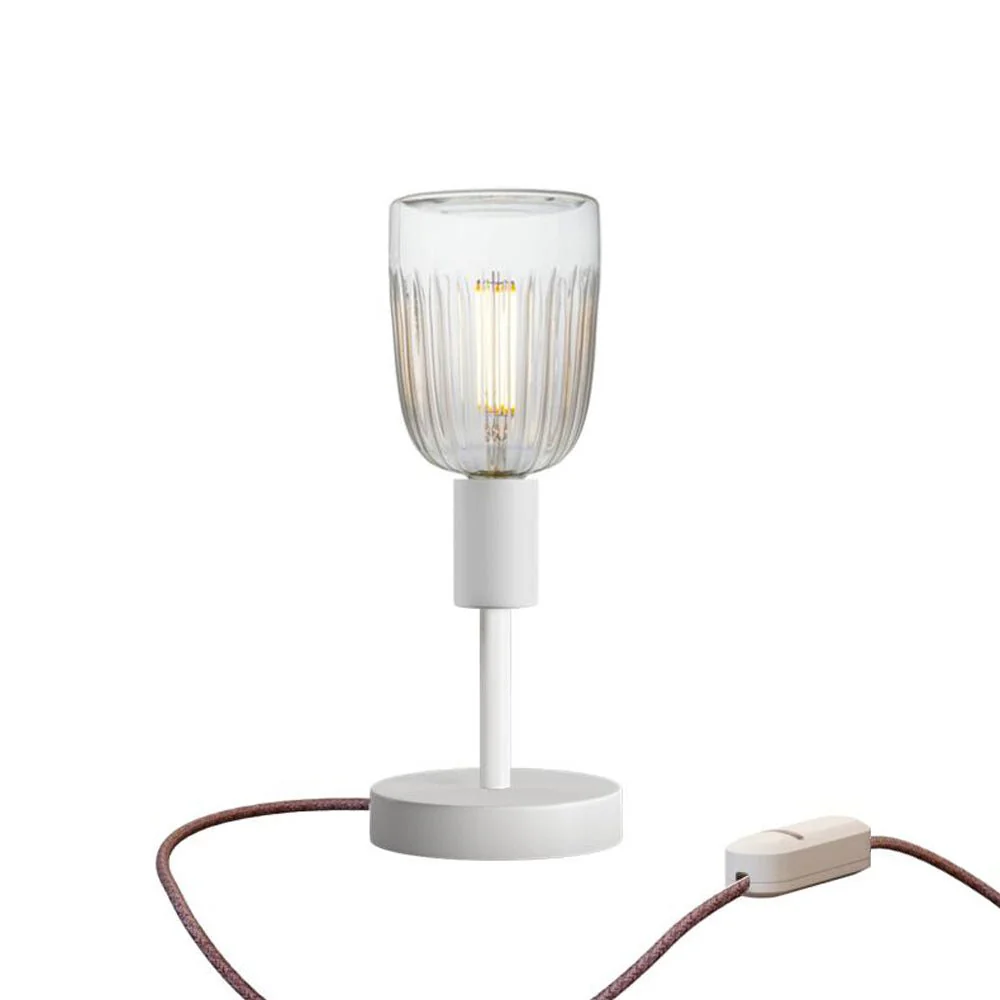 Alzaluce Tiche table lamp in metal - Matt white - Image 5