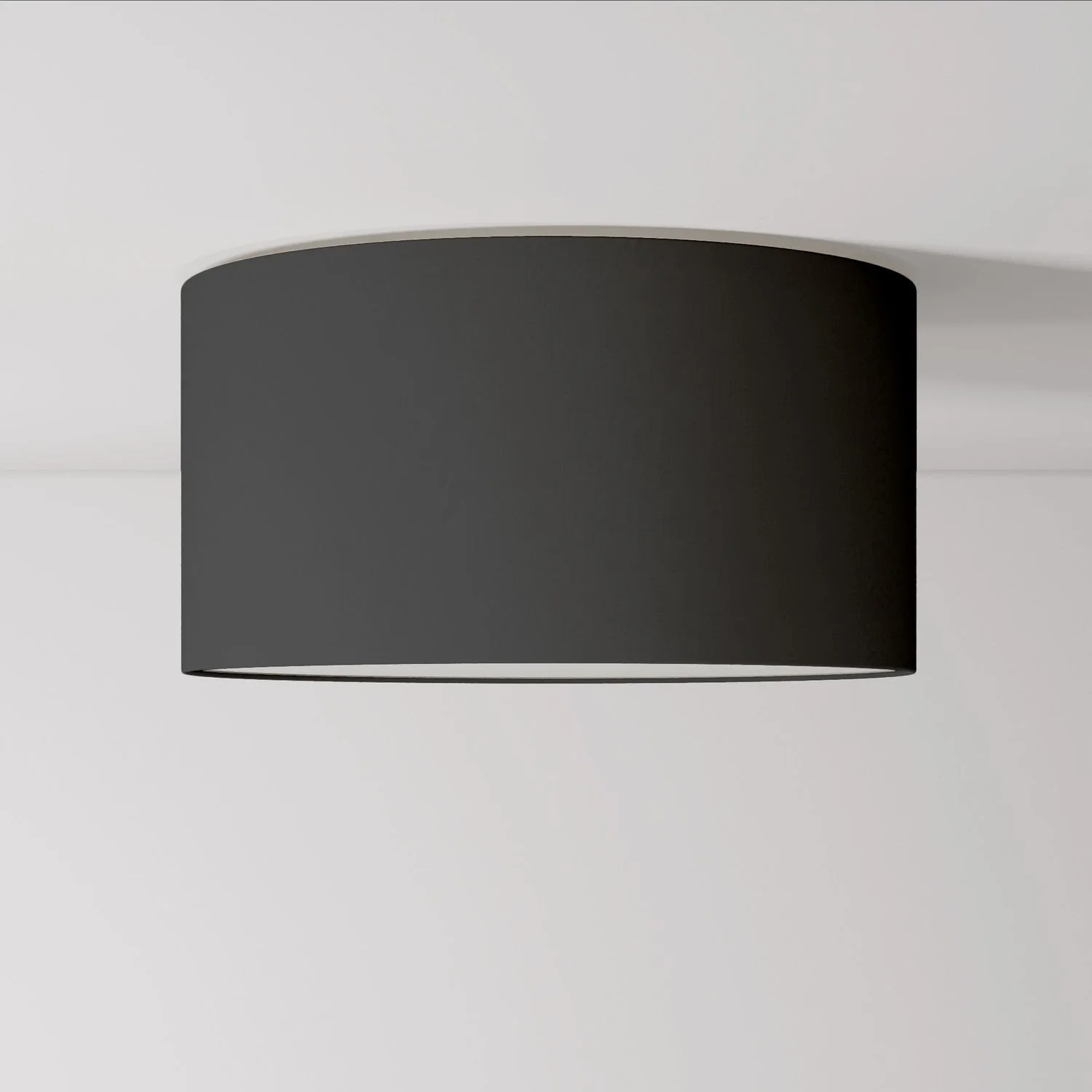 Medium Teletta anthracite fabric ceiling light - Made in Italy