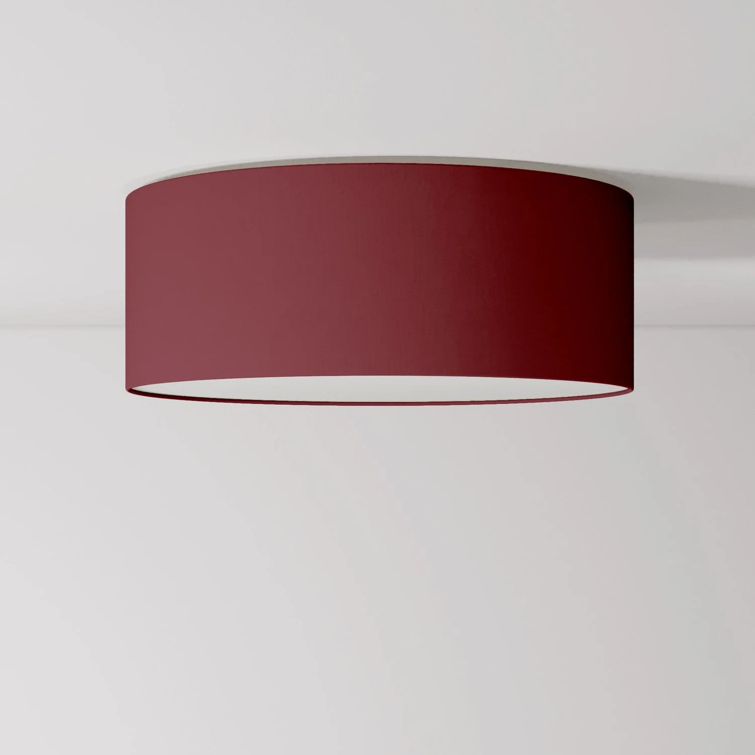 Fabric ceiling light Medium Slim - Made in Italy - Arenal Bordeaux