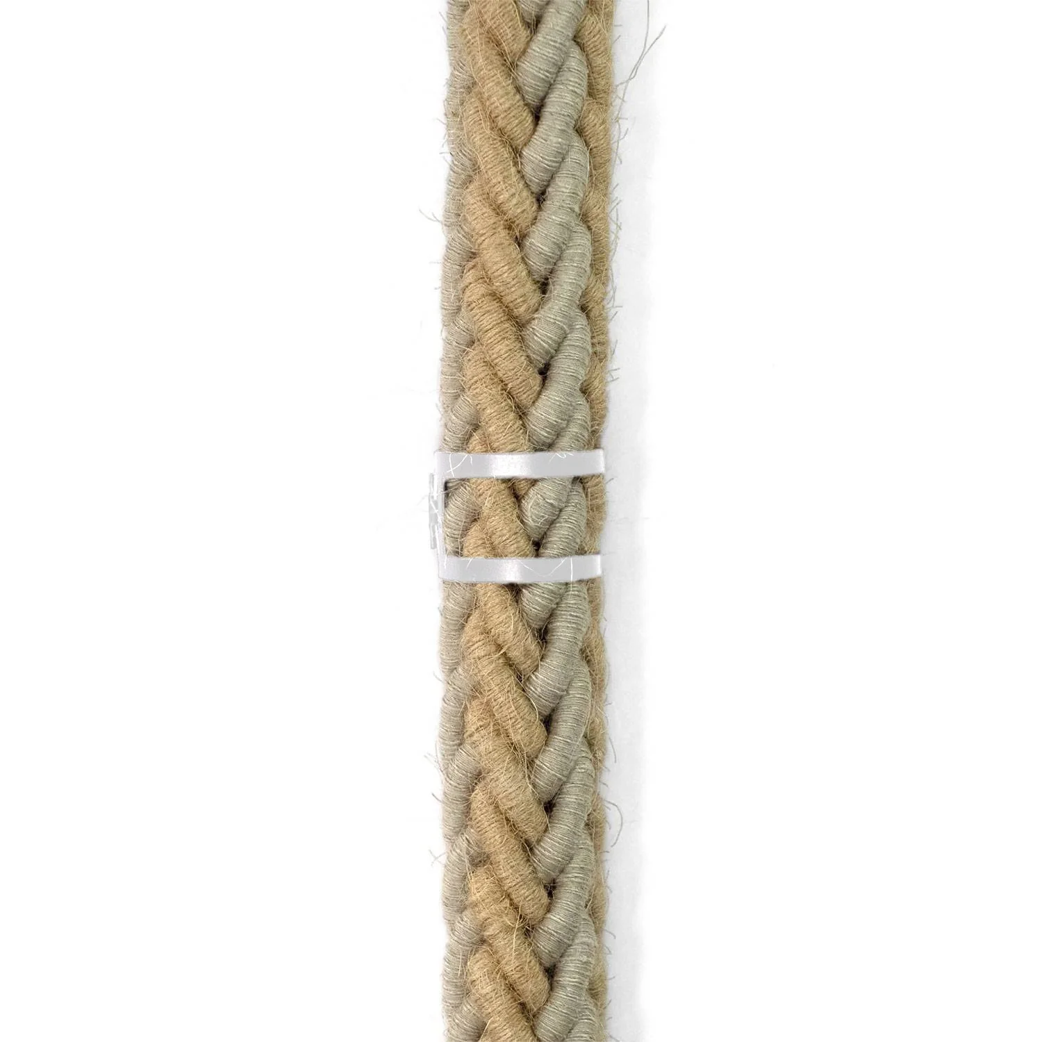 Metal cable tie clip for 24 mm diameter cord - White - Image 2