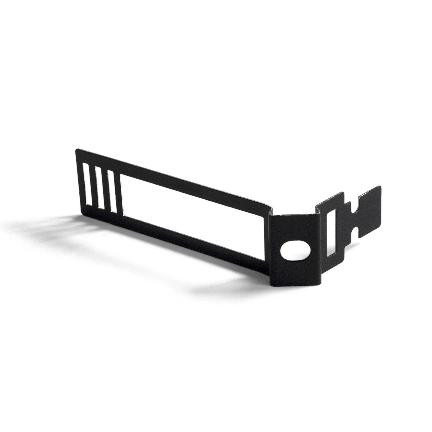 Metal cable clip for 24 mm diameter cord - Black