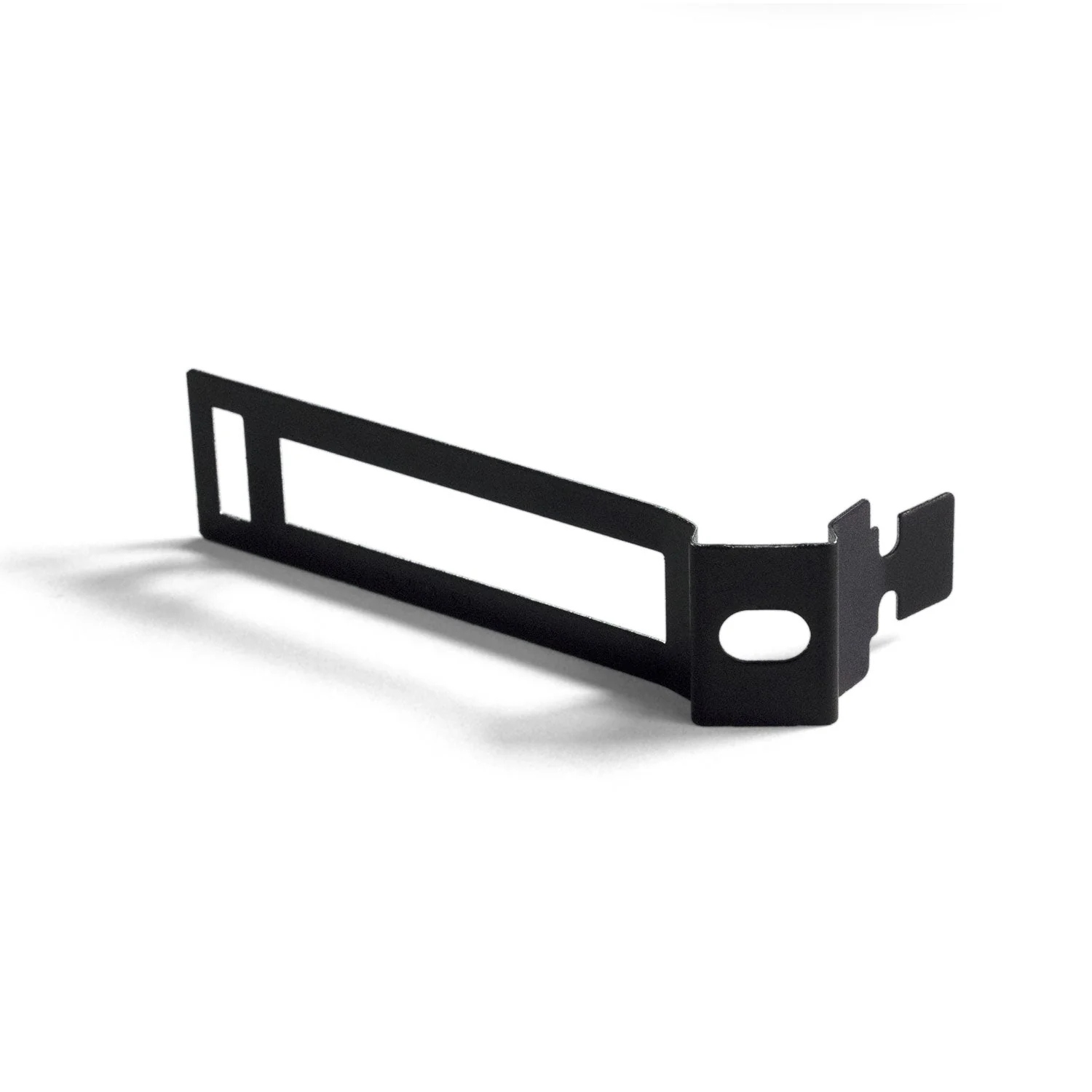 Metal cable tie clip for 30 mm diameter cord - Black