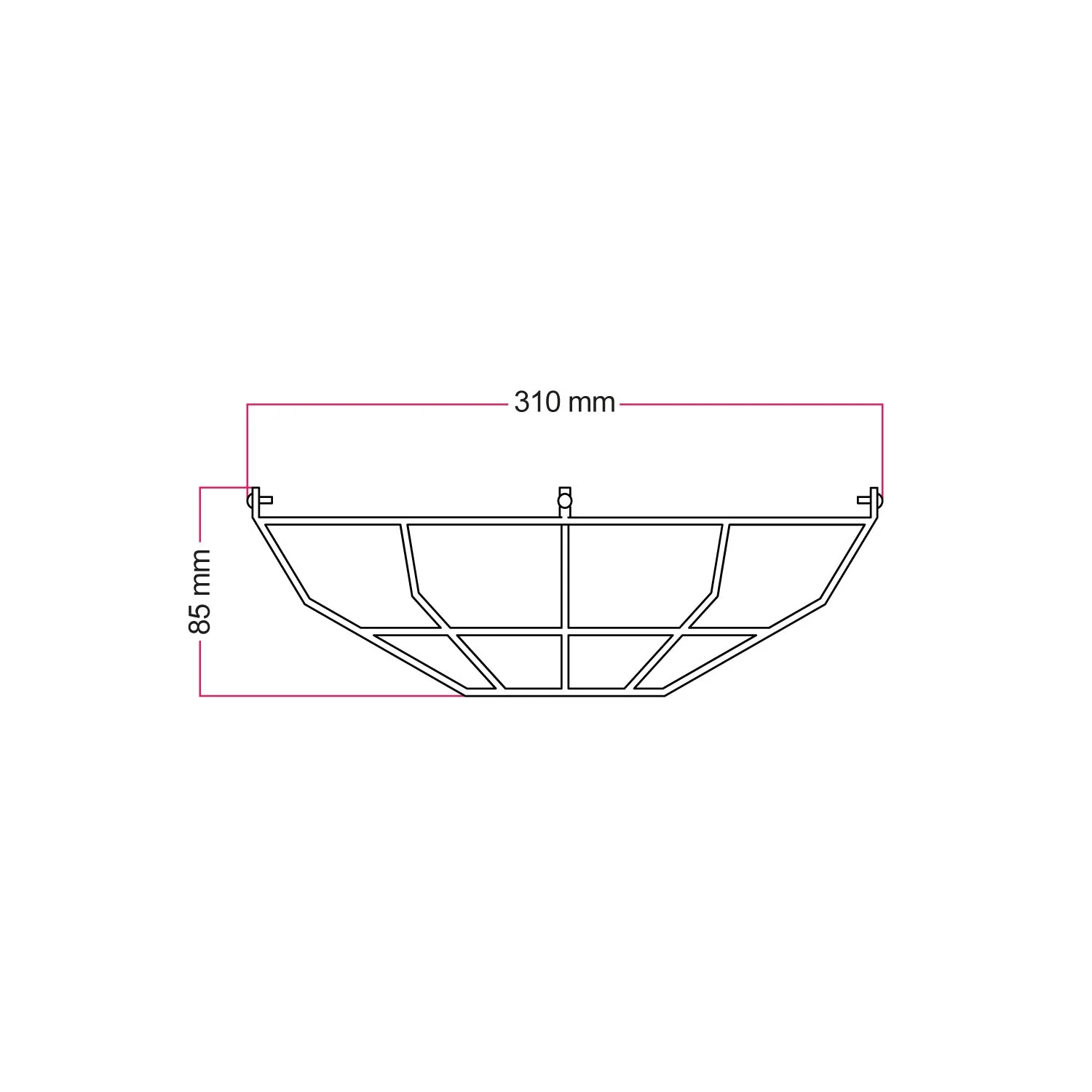 Metal cage for Bistrot lampshade – White - Image 4