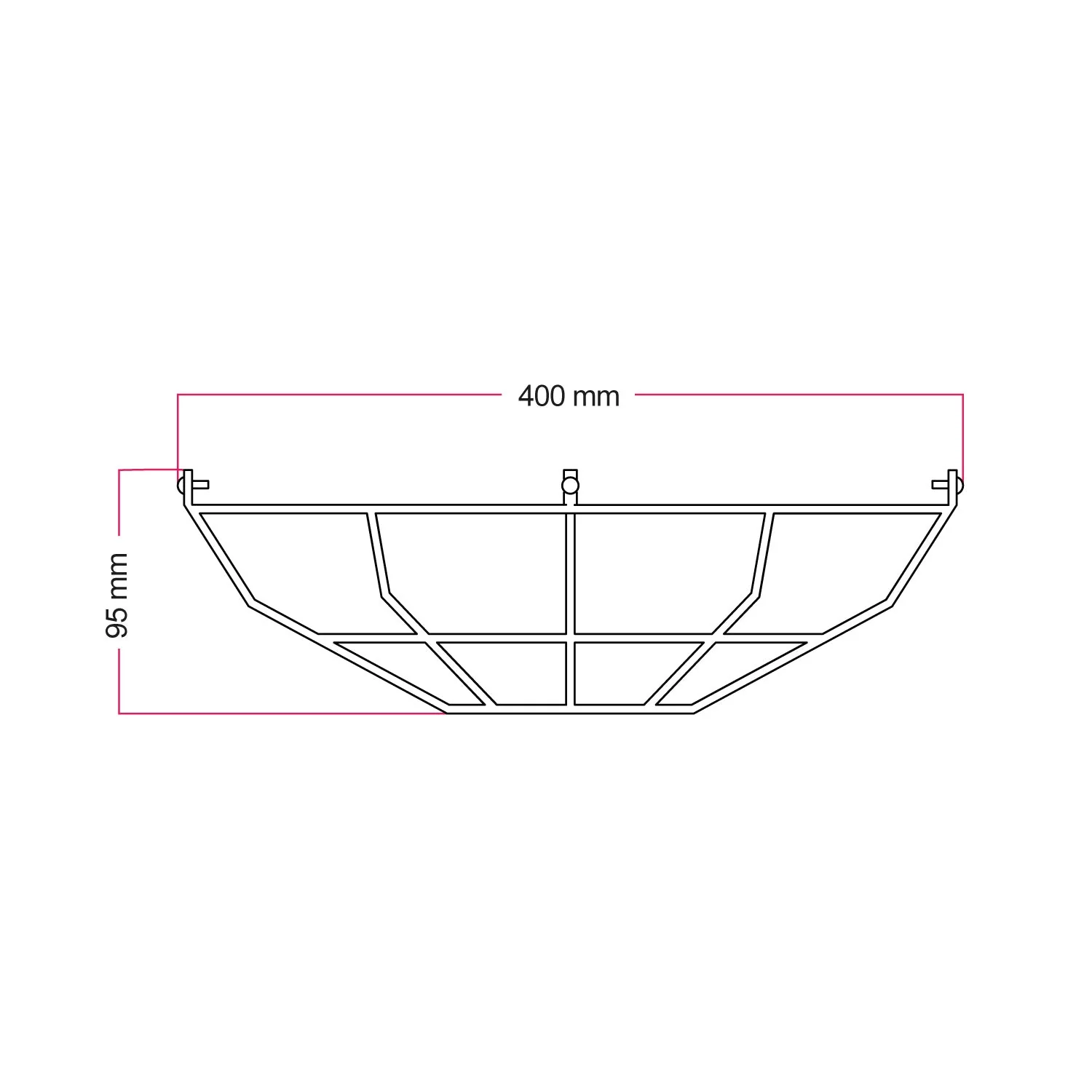 Metal cage for Harbour lampshade - Black - Image 4