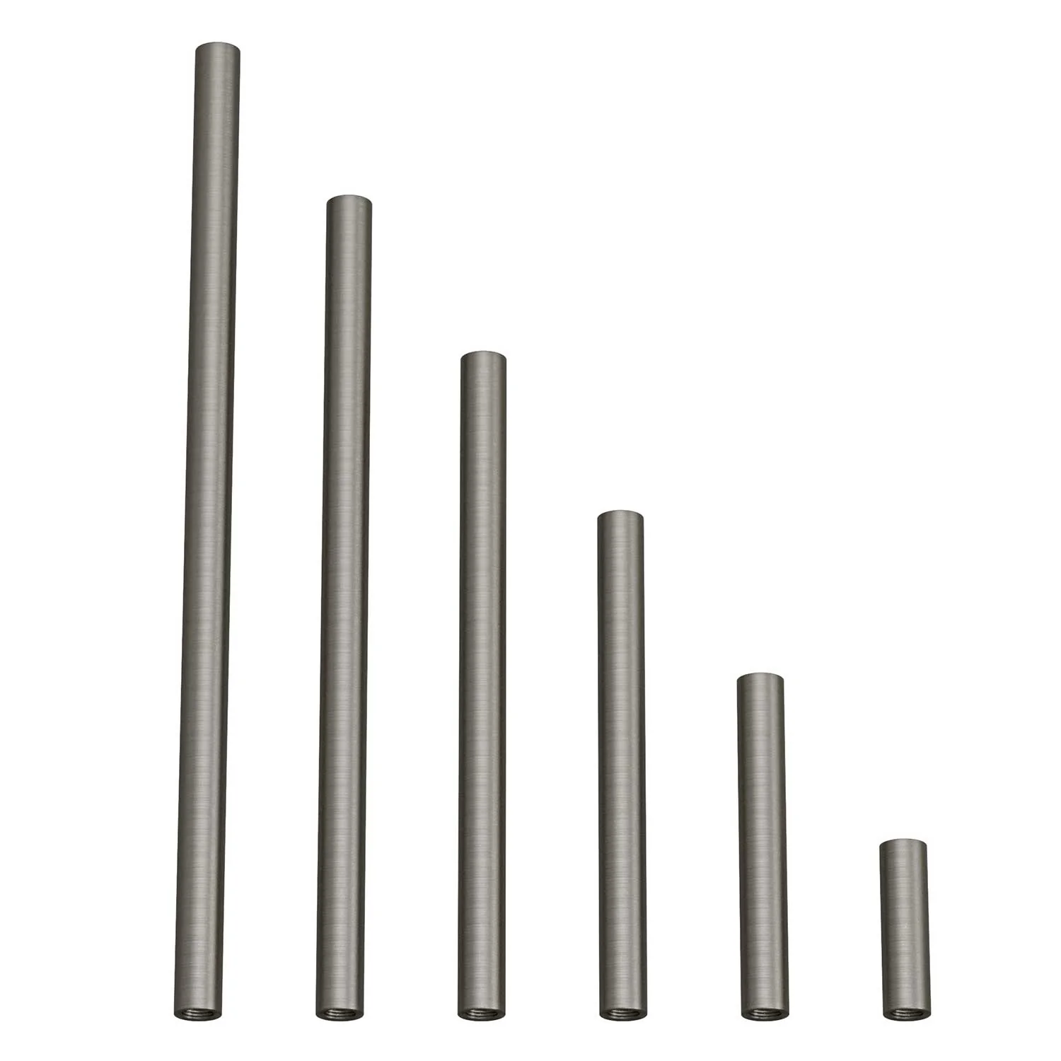 Extension tube in metal for pendant or table lamps – Satin titanium