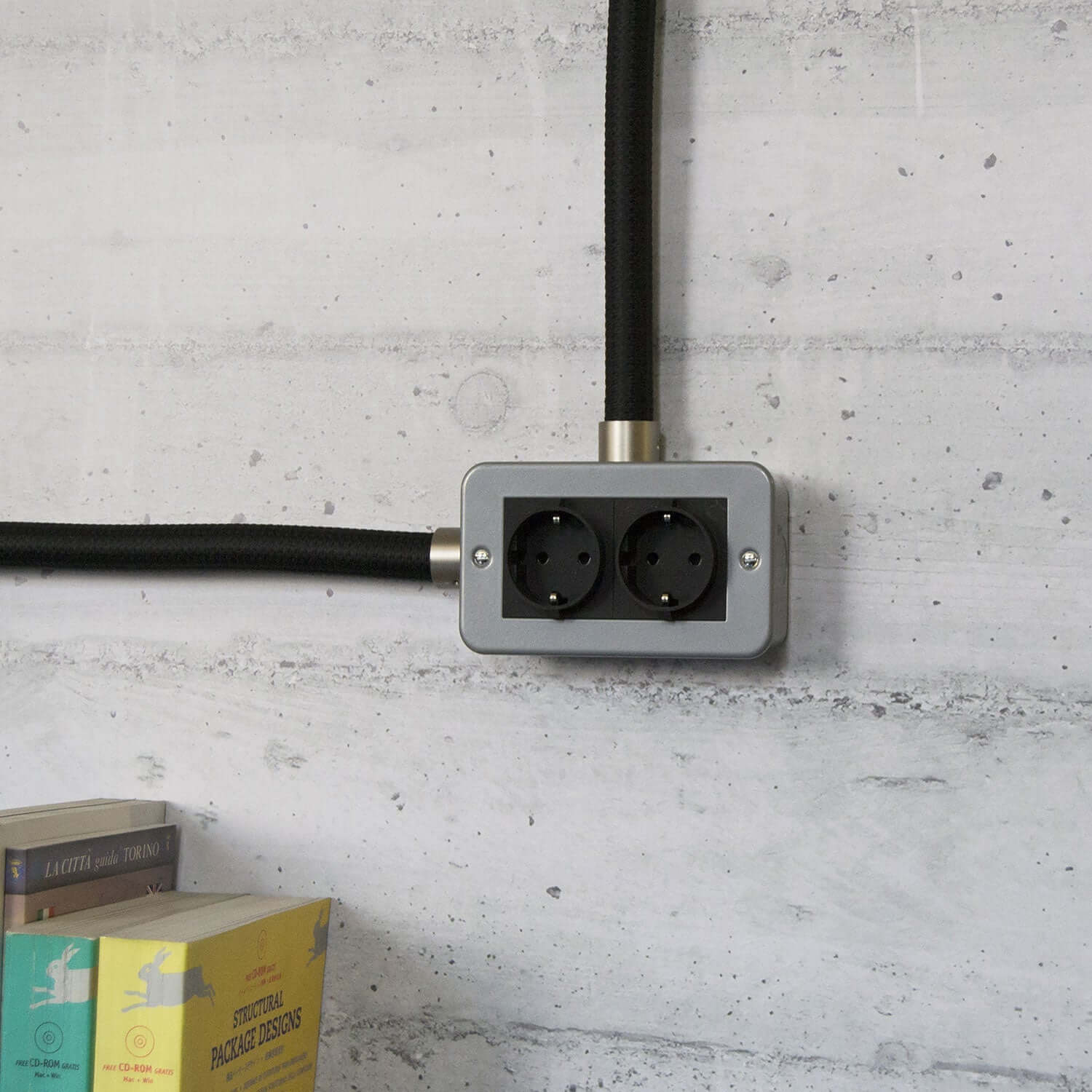 Metal wall box with double Schuko socket for Creative-Tube - Image 3