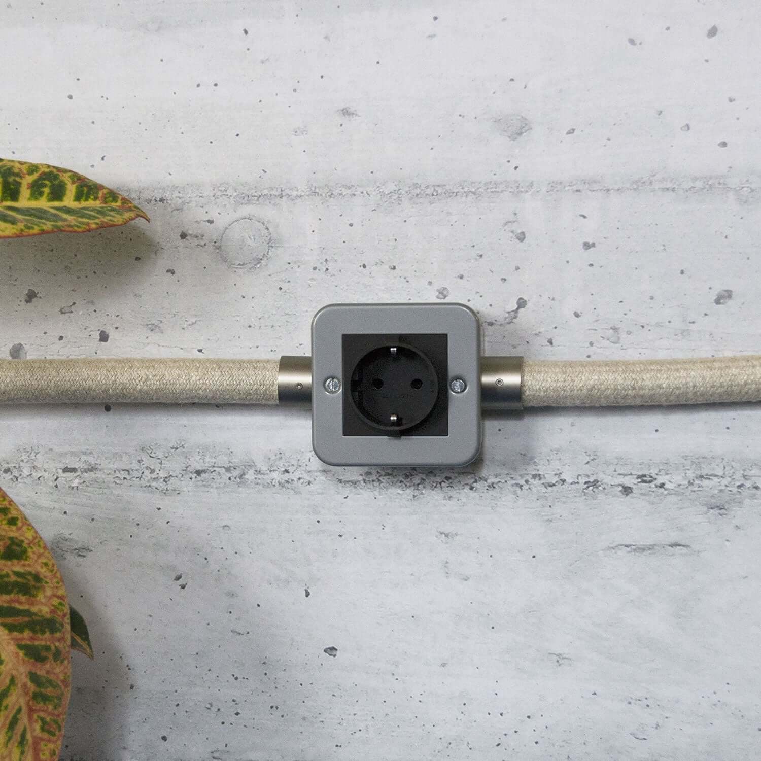 Metal wall box with Schuko socket for Creative-Tube - Image 3
