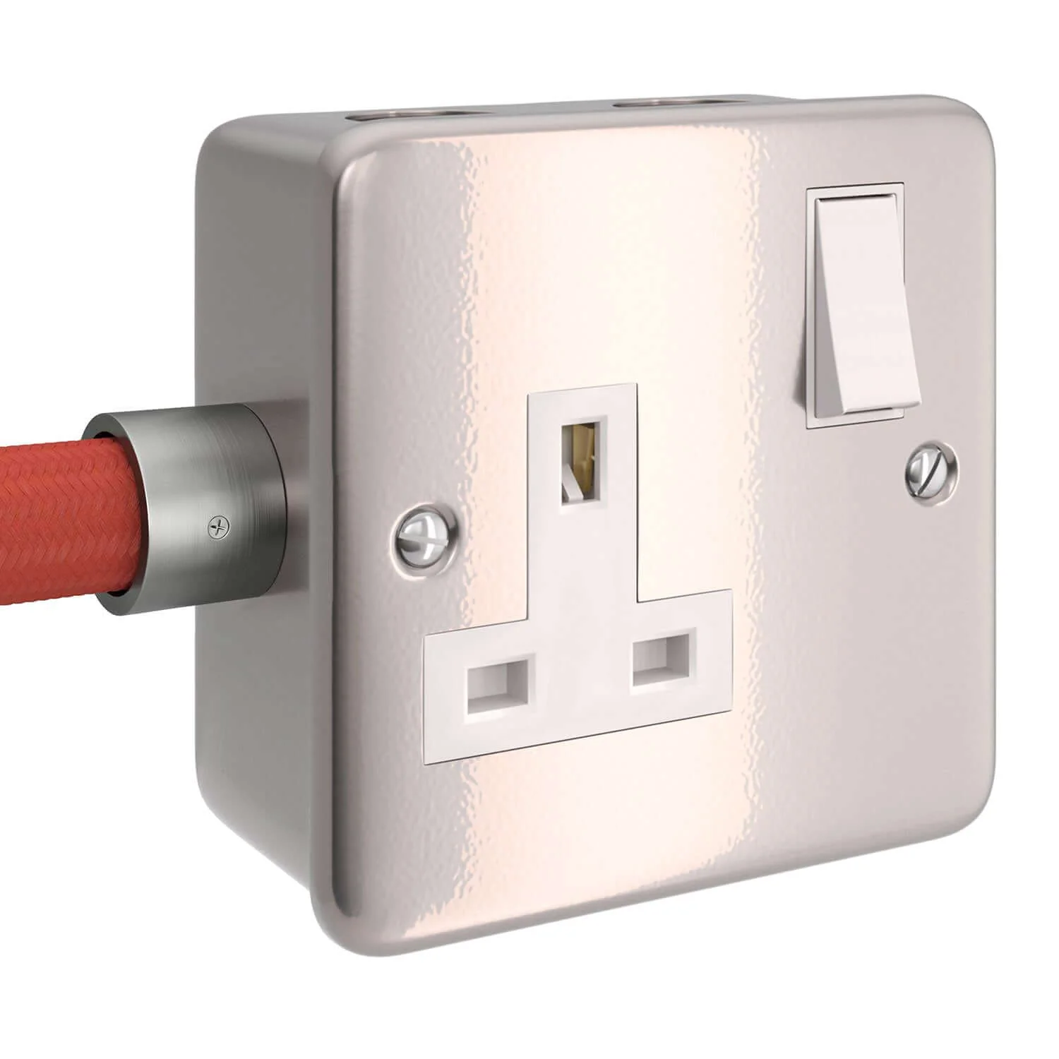 Metal wall box with British socket and switch for Creative-Tube - Image 2