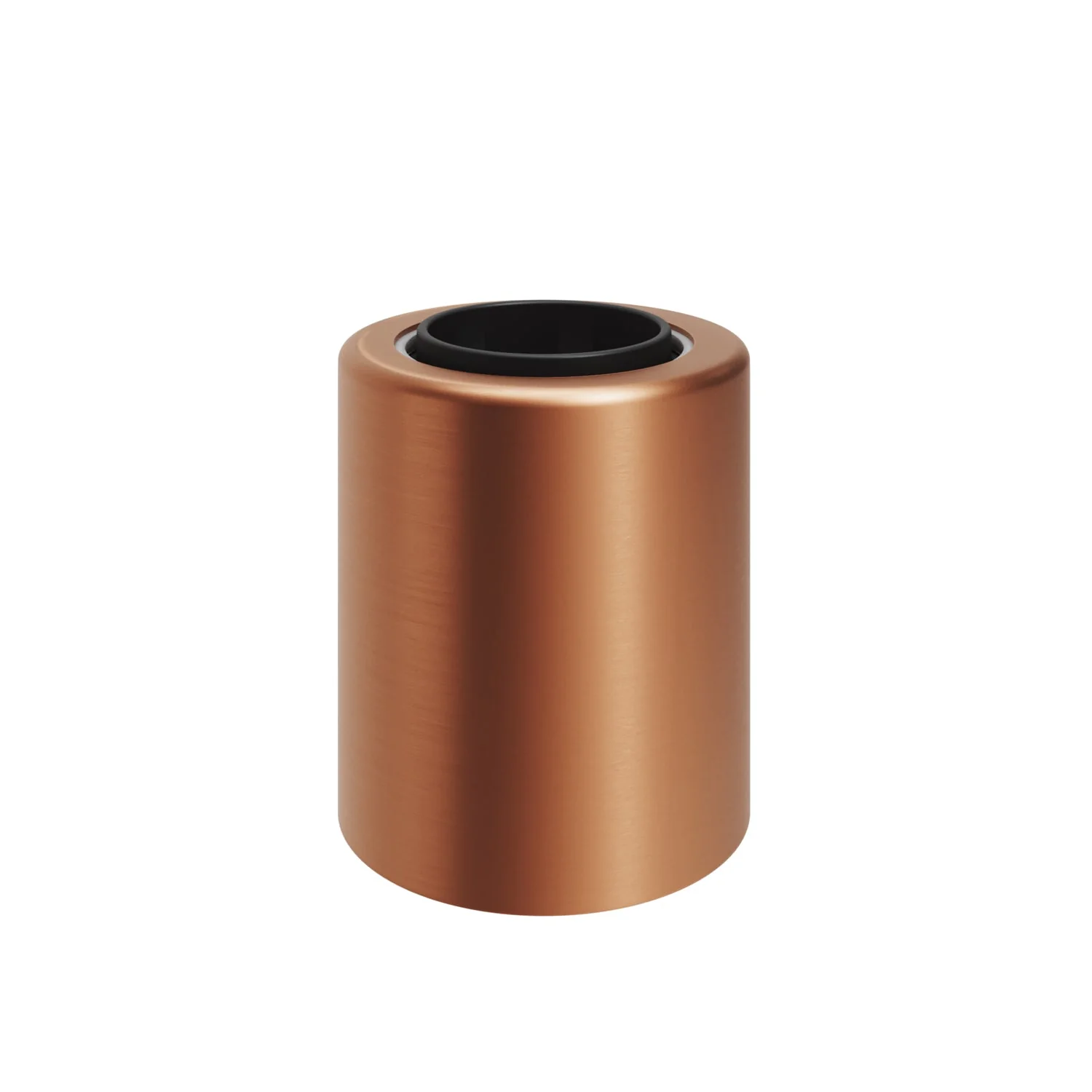 Metal wall light with globe light bulb porcelain effect - Satin copper - Image 5
