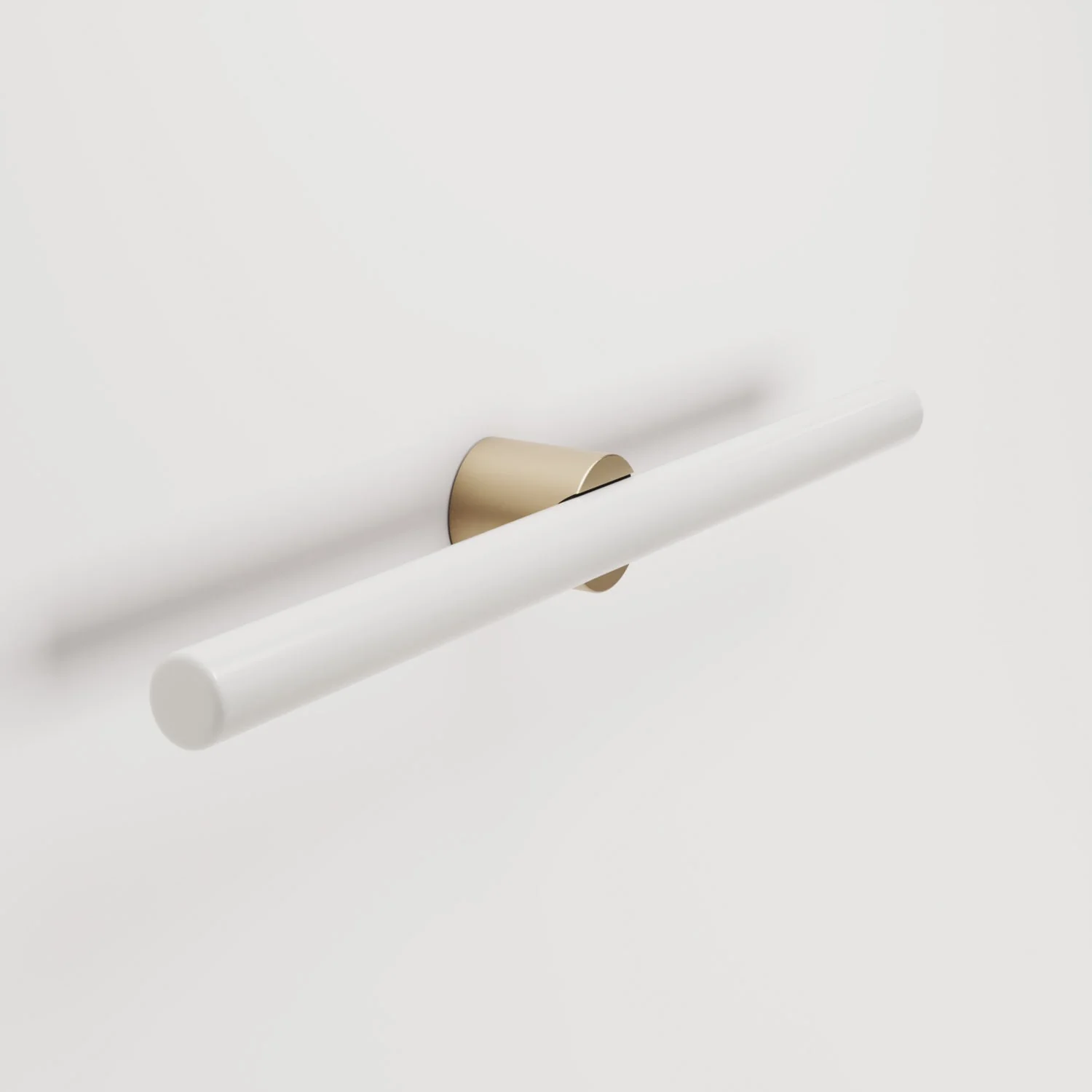 Metal wall or ceiling lamp with S14d linear LED light bulb - Satin bronze - Image 4