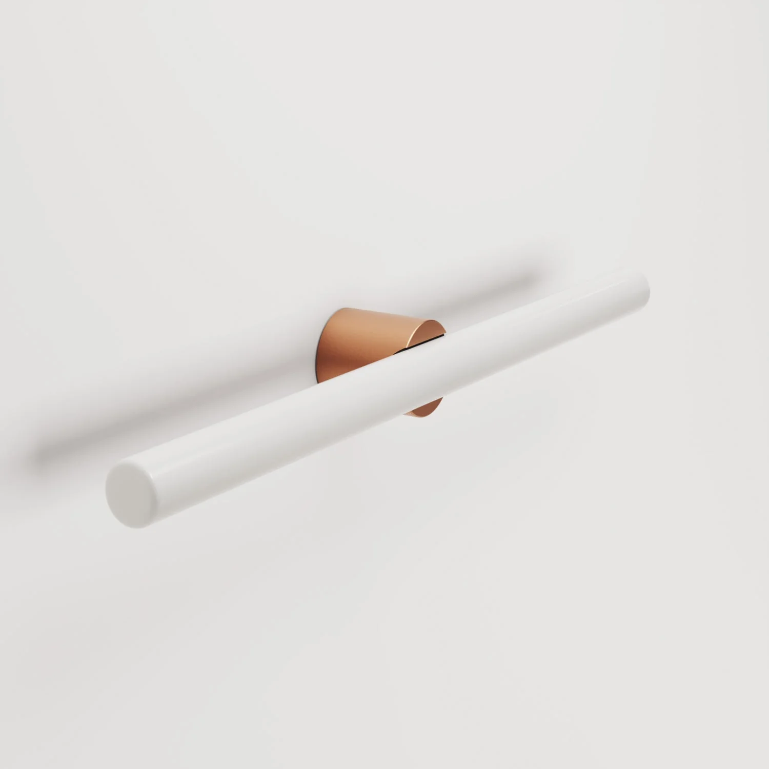 Wall or ceiling metal lamp with S14d linear LED light bulb - Satin copper - Image 4