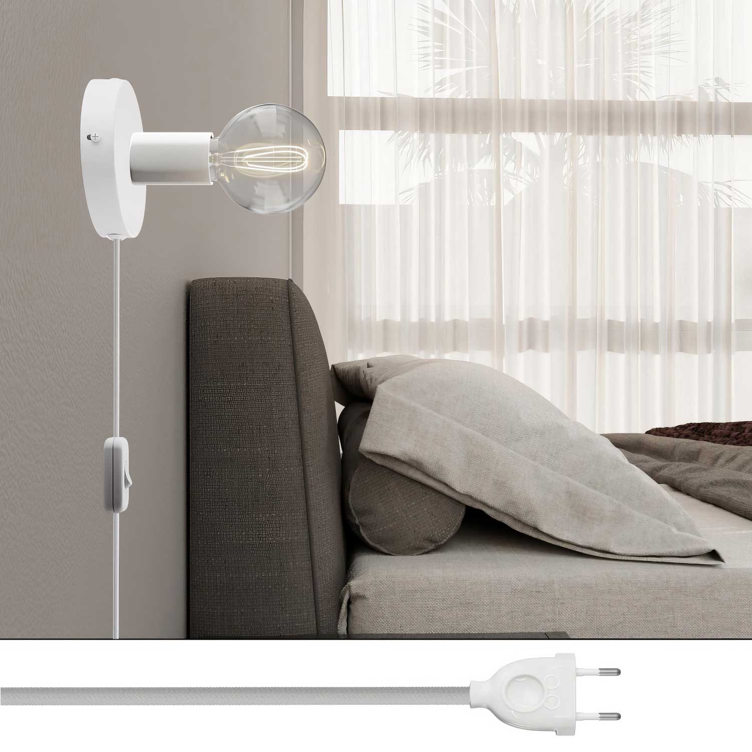 Spostaluce metal lamp - White - Image 2