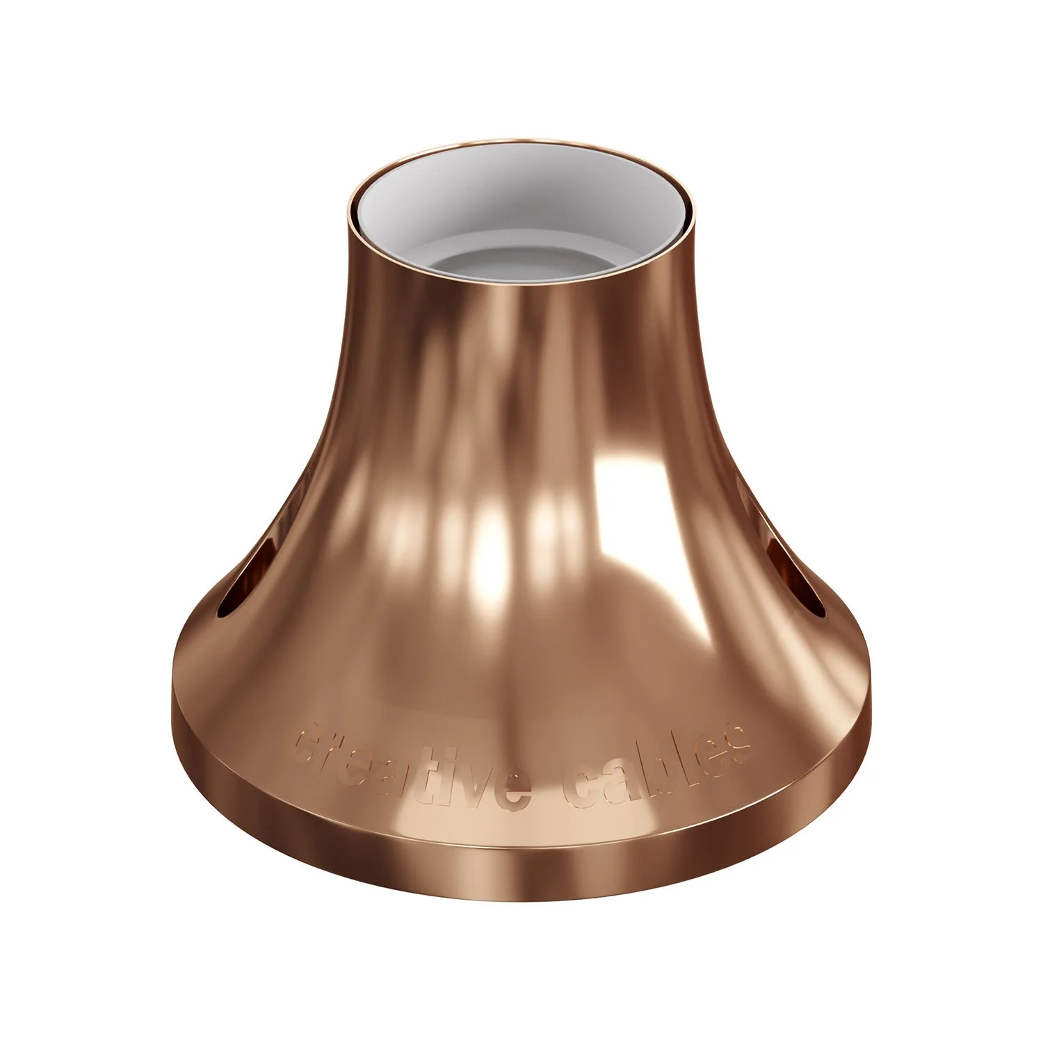 Metallic E27 lamp holder for wall or ceiling - Copper