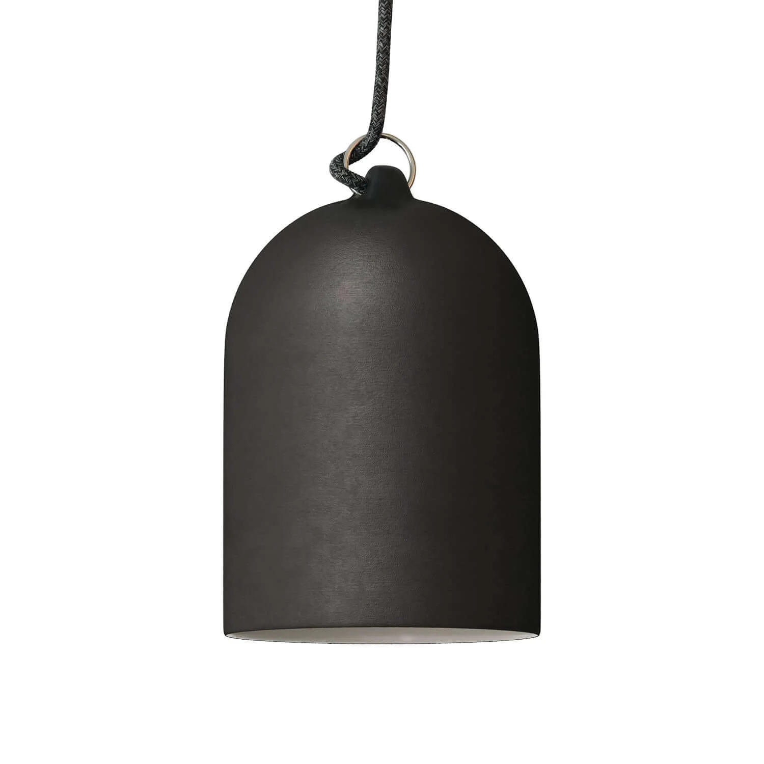 Campana Mini, XS ceramic lampshade for pendant light - Made in Italy - Lavagna