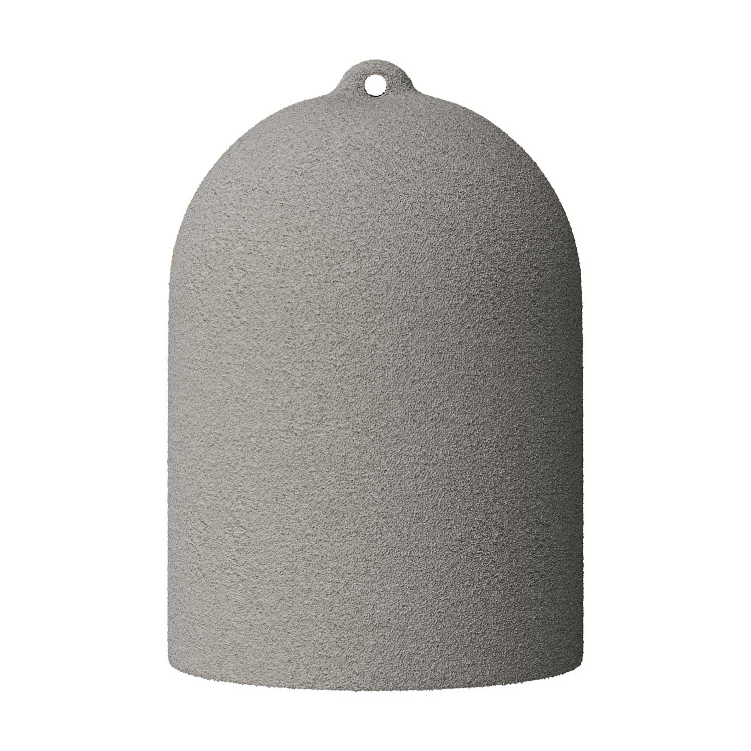 Campana Mini, XS ceramic lampshade for pendant light - Made in Italy - Concrete effect - Image 4